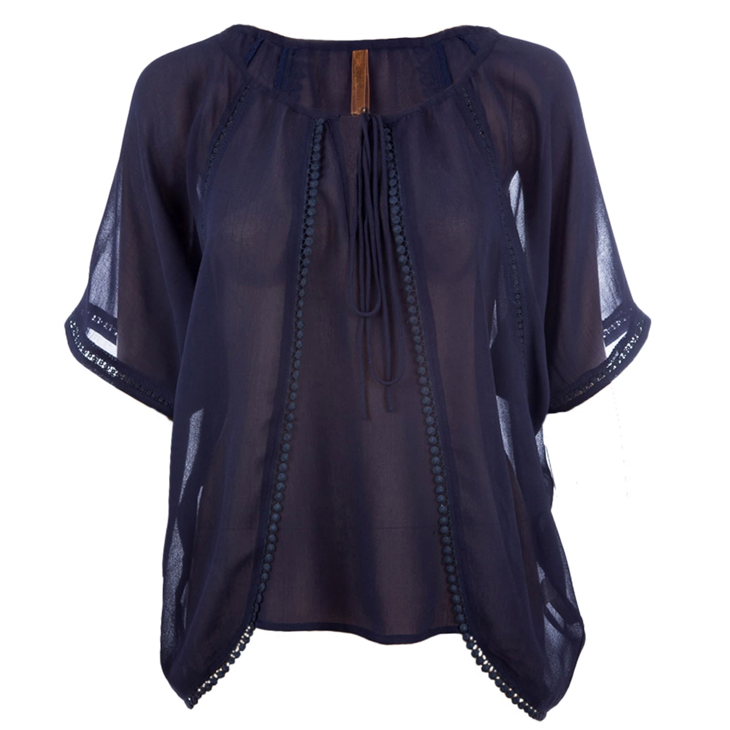 sheer boho top