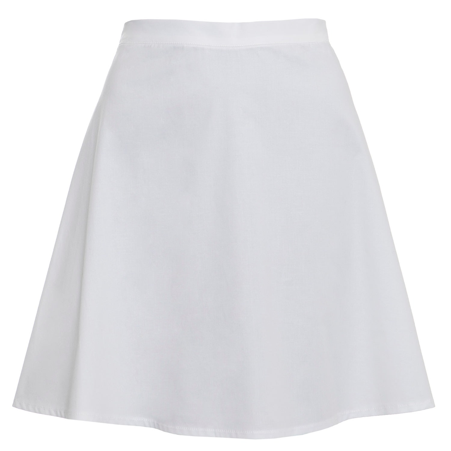 Women’s Luna Mini Skirt In White Cotton Small Roses are Red