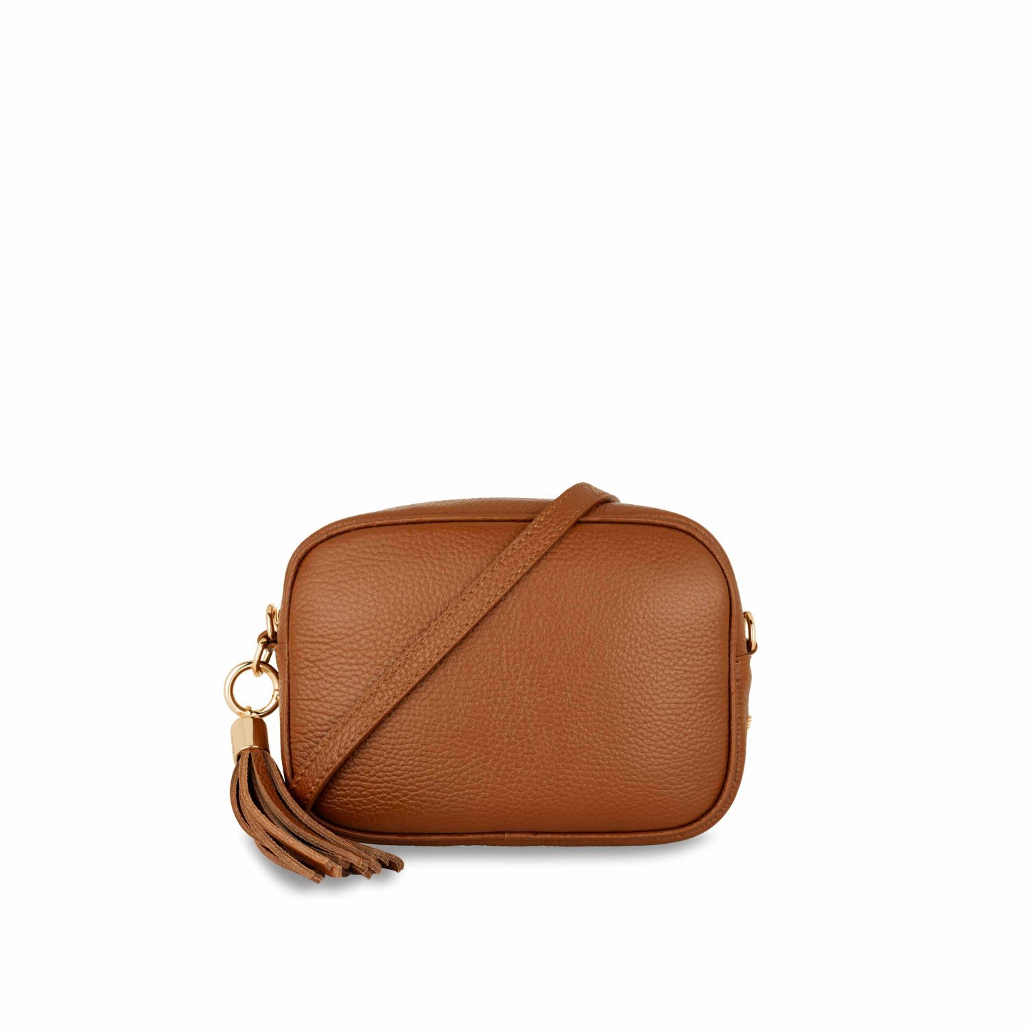 Apatchy London Women's Brown The Tassel Tan Leather Crossbody Bag