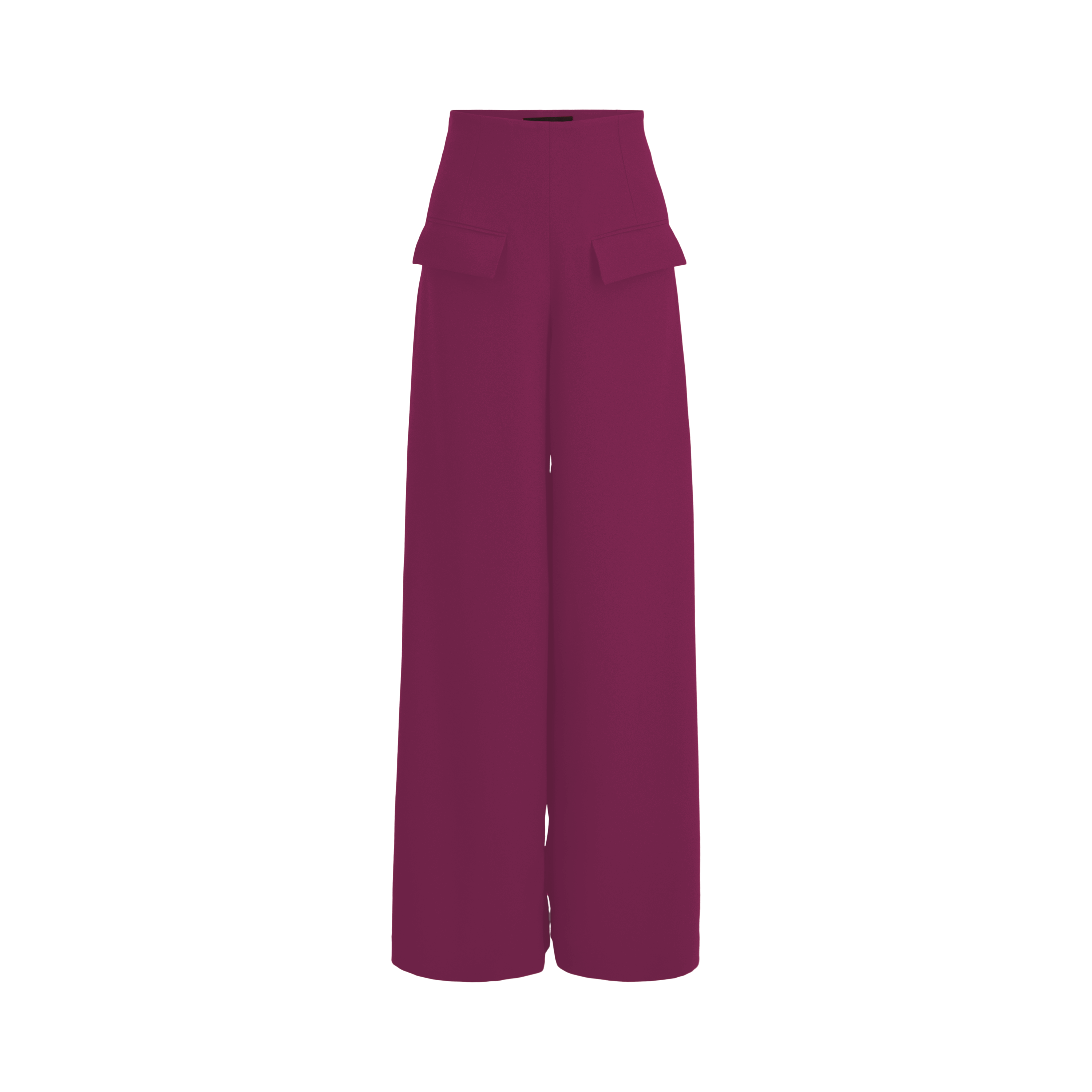 Wide Leg Stretch Pants - Fuchsia, Layo G