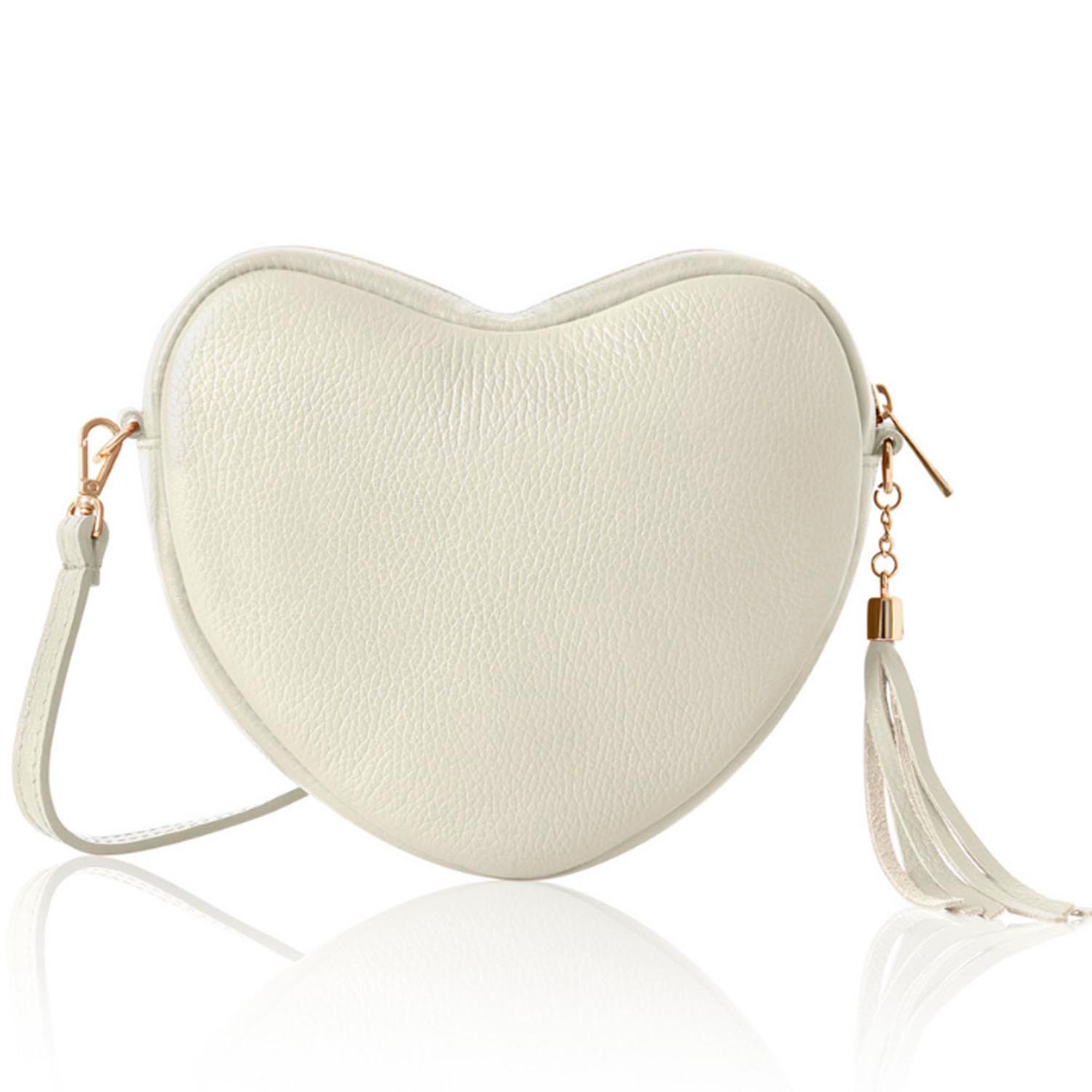 Betsy & Floss Women's Neutrals Venice Heart Bag In Cream In White