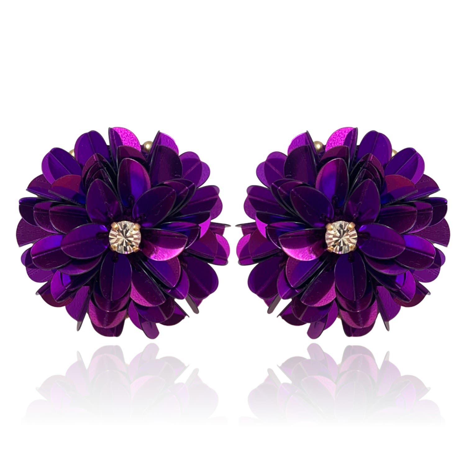 Women’s Pink / Purple Blossom Studs Purple Pinar Ozevlat