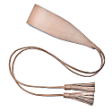 PLIK WOMEN'S LEATHER TASSEL WAIST BELT- NUDE