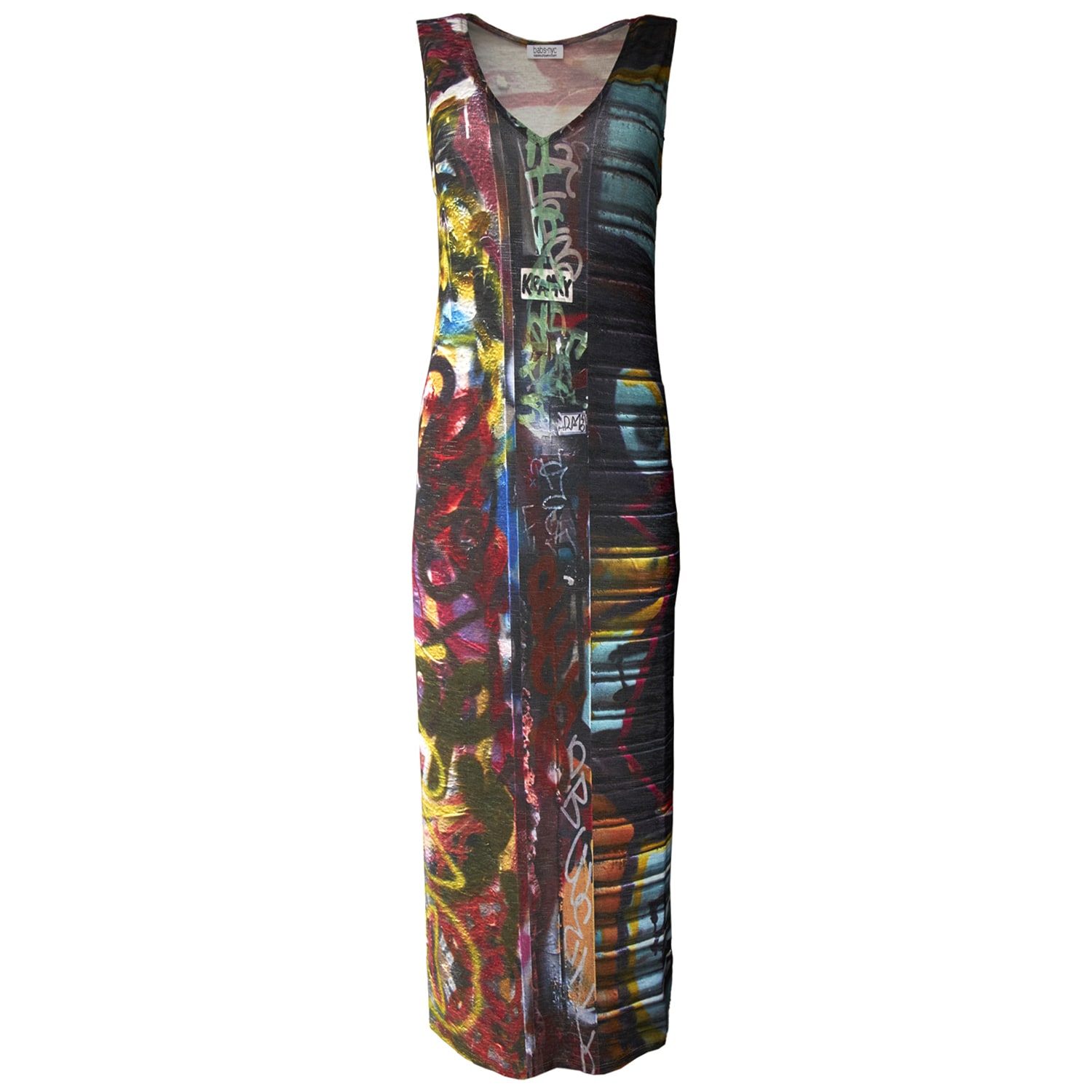 Babs Boutique Nyc Women's Graffiti Print Maxi Dress