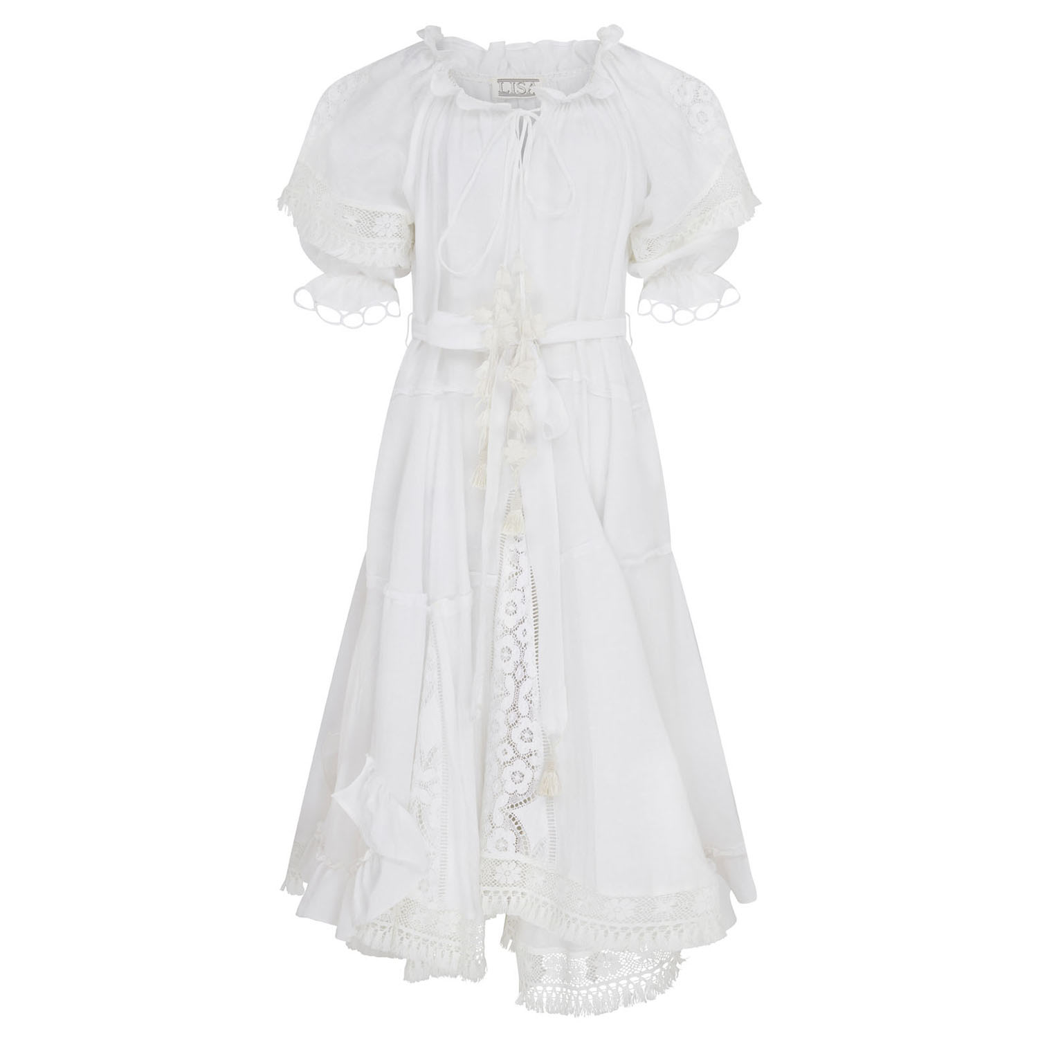 Women’s White Angel Babydoll Dress Small Lisa the Label