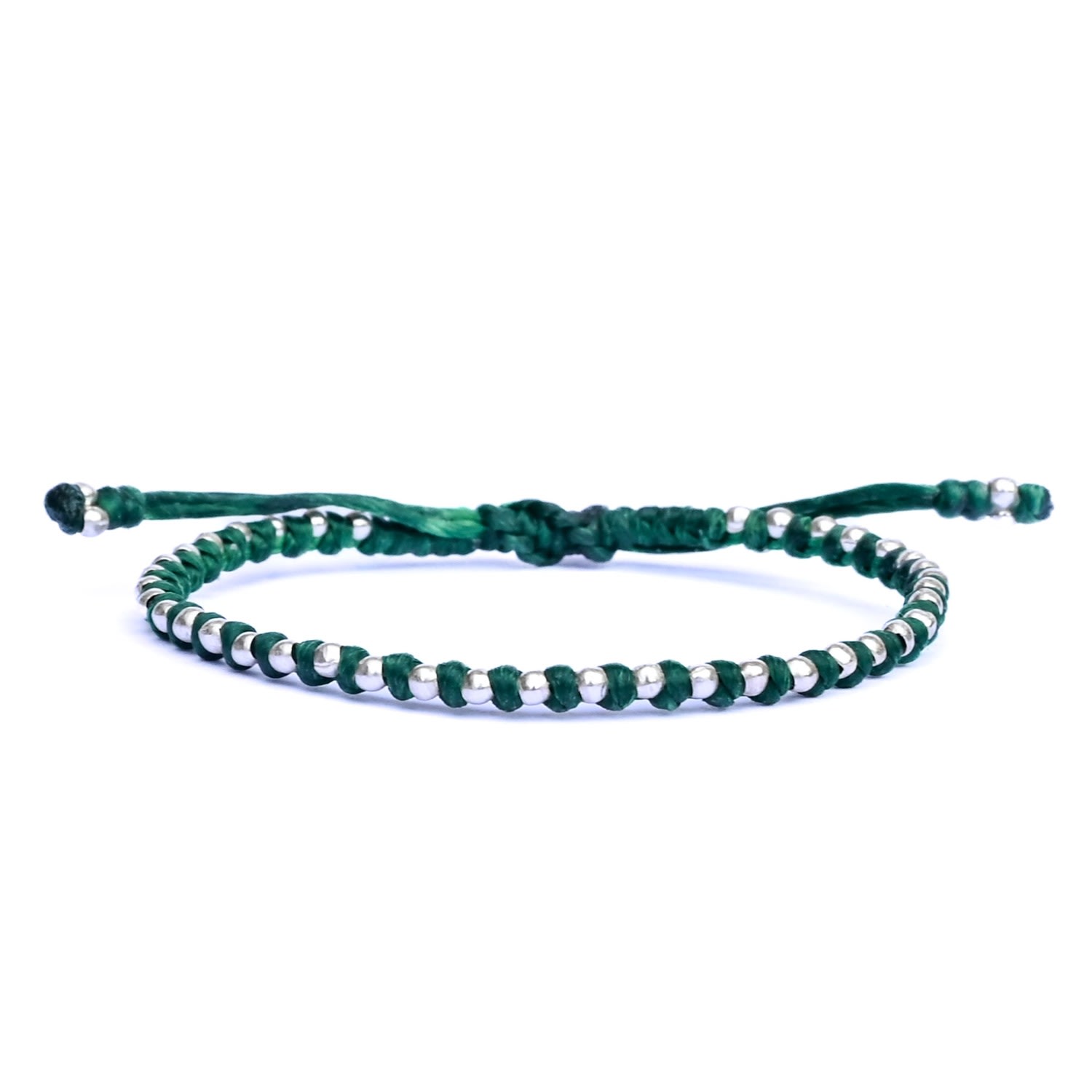 Harbour Uk Bracelets Women's Nature-inspired Chic Green Friendship Bracelet - Spitafields In Green