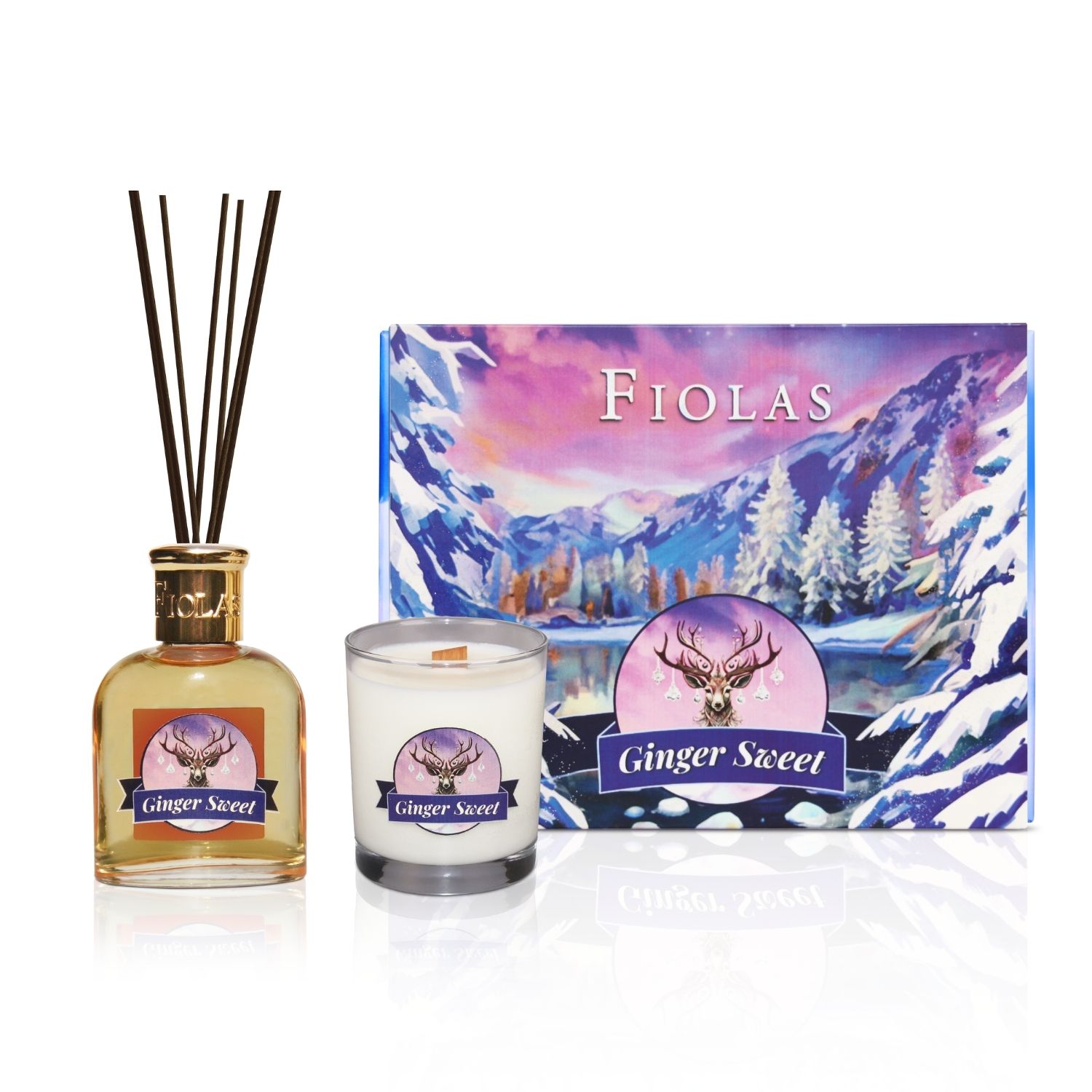 Fiolas Pink / Purple Ginger Sweet Christmas Gift Set - Limited Edition