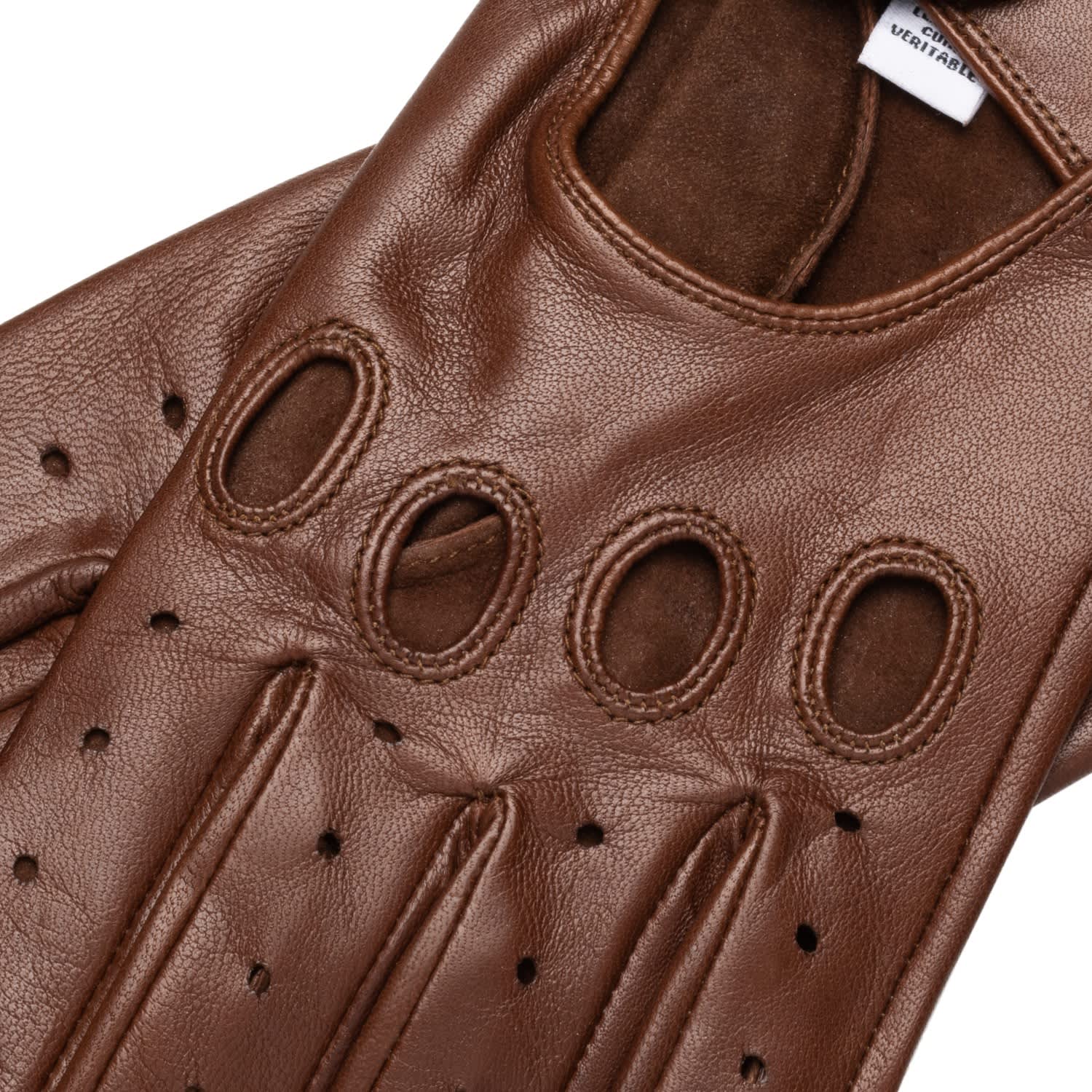 Fingerless Leather Gloves Soft Italian Nappa Lamb Leather 