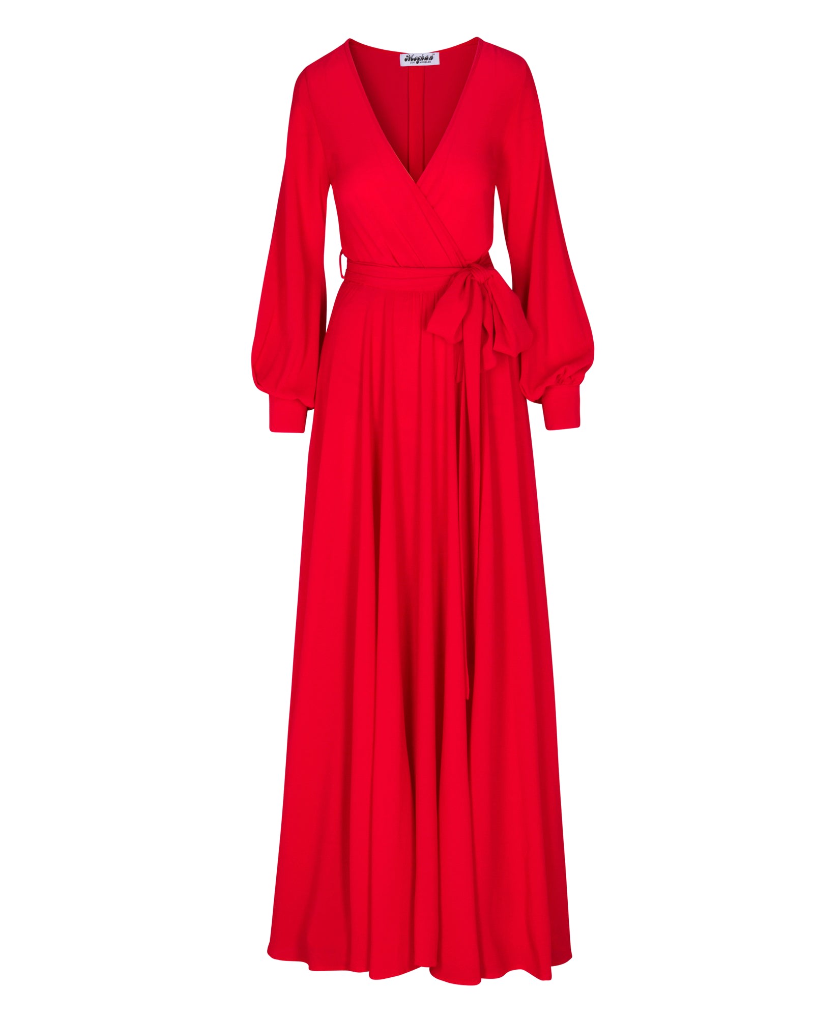 Meghan Fabulous Women's Red Lilypad Maxi Dress - Cherry In Red