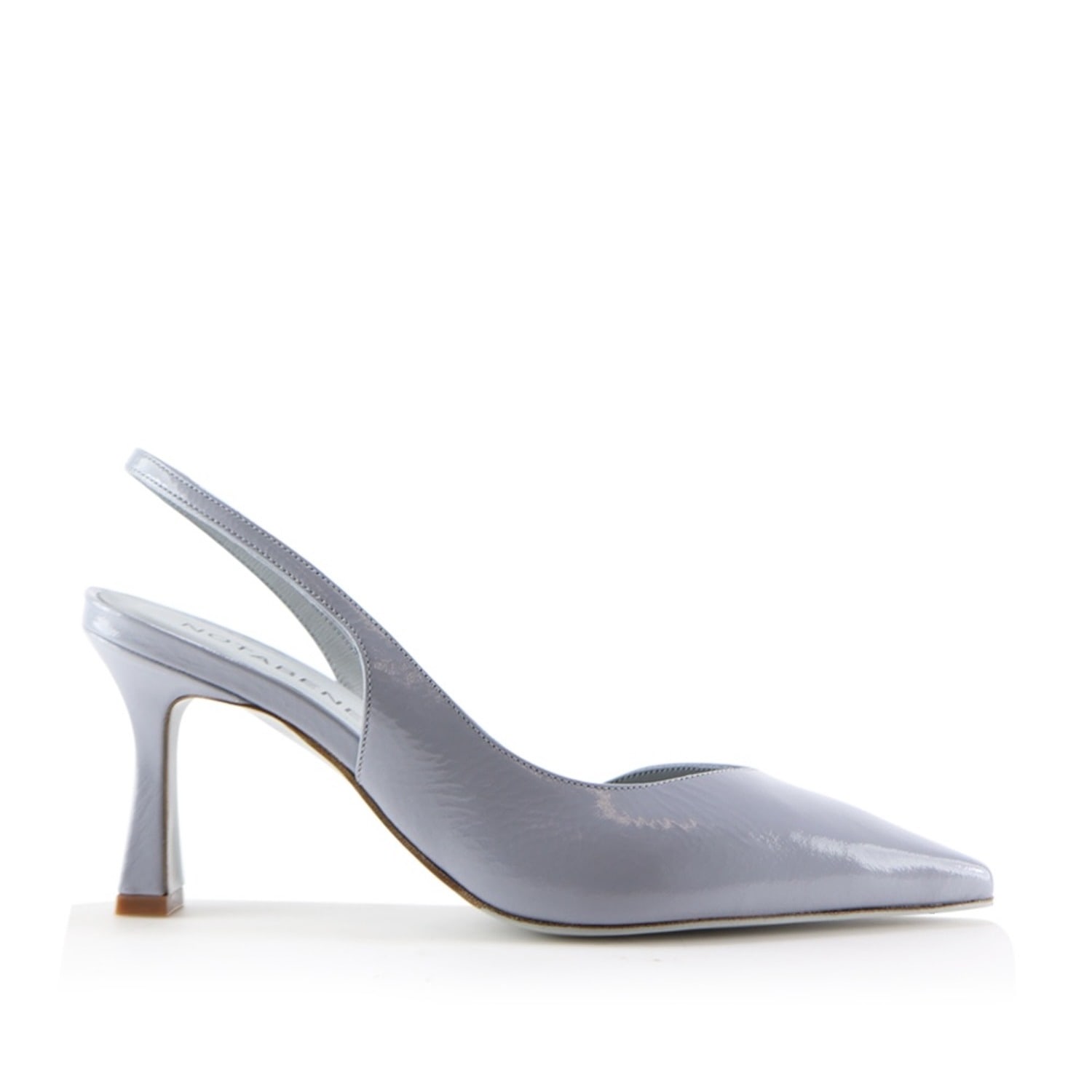 Notabene Women's Emira Slingback Stilettos, Ice Blue Patent In Blue
