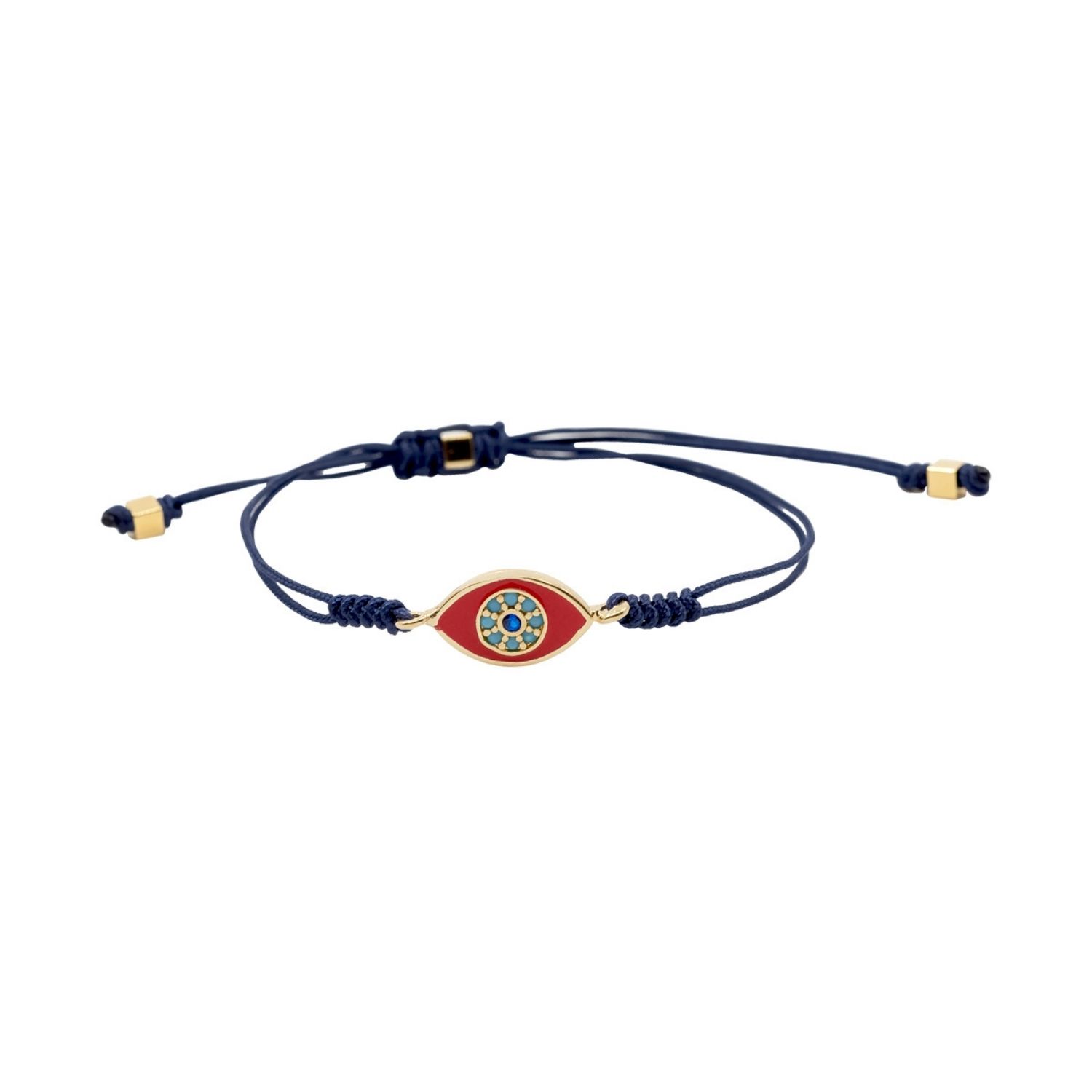 Atelier Petites Pierres Women's Gold Mini Red - Evil Eye Bracelet