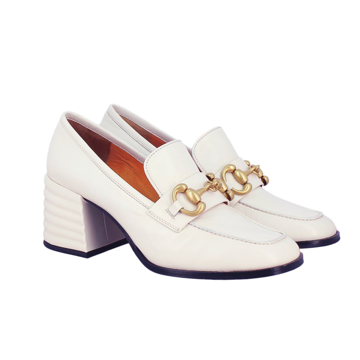 Women’s Vera Off White - Heel Loafers 3 Uk Saint G