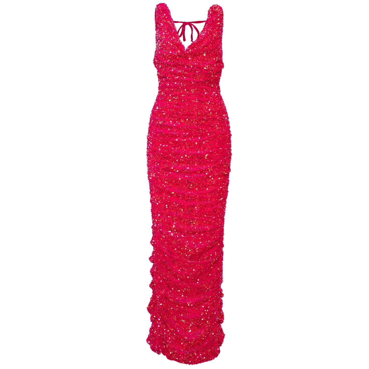 Women's Jess Sequin Maxi Dress In Pink Spinel | XXL | Ofuure