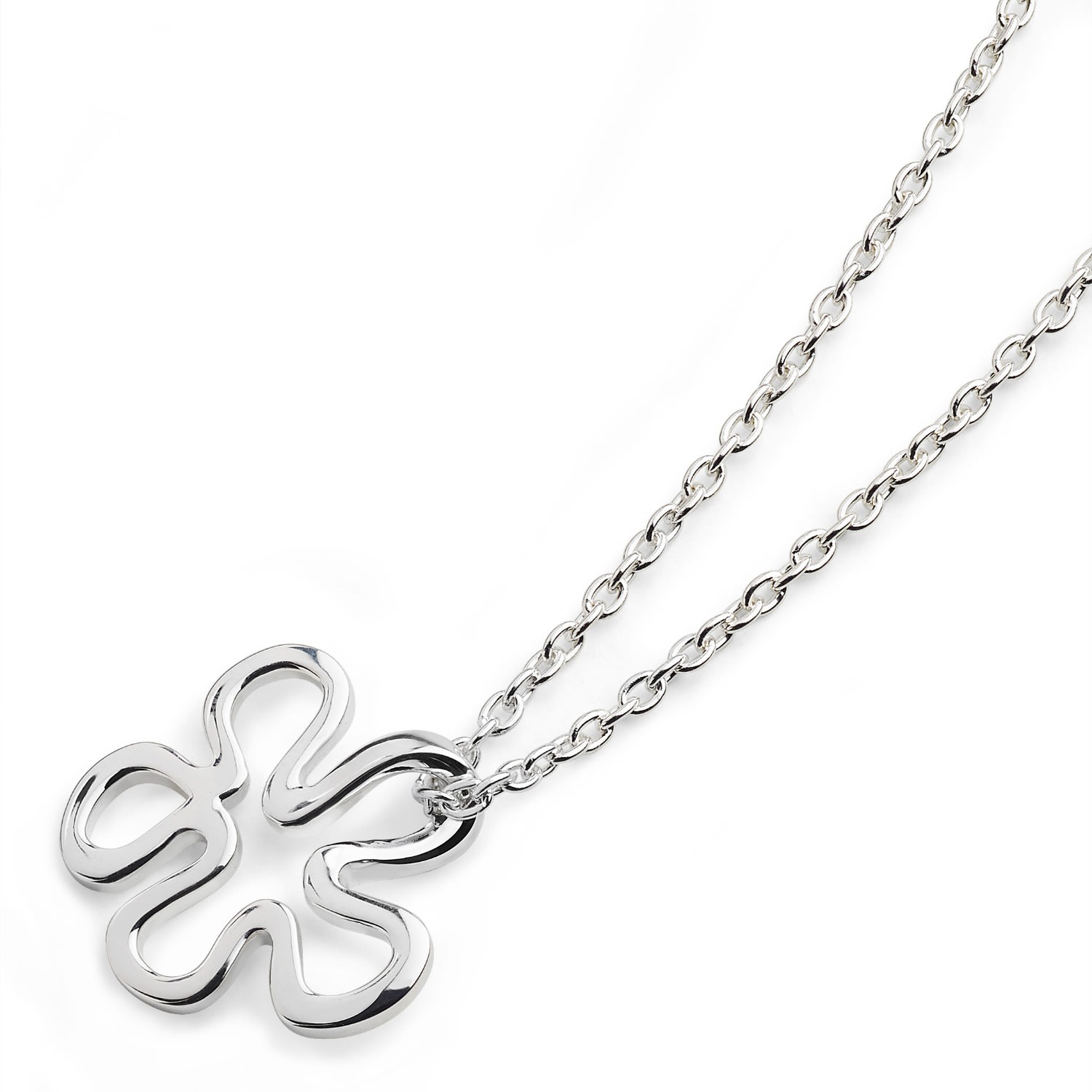 Lucy Quartermaine Women's Open Splash Silver Pendant In Metallic