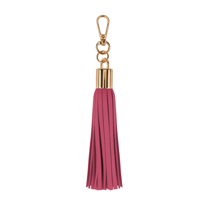 Jlr London Pink / Purple Luxe Vegan Leather Tassel Keyring - Pink In Pink/purple