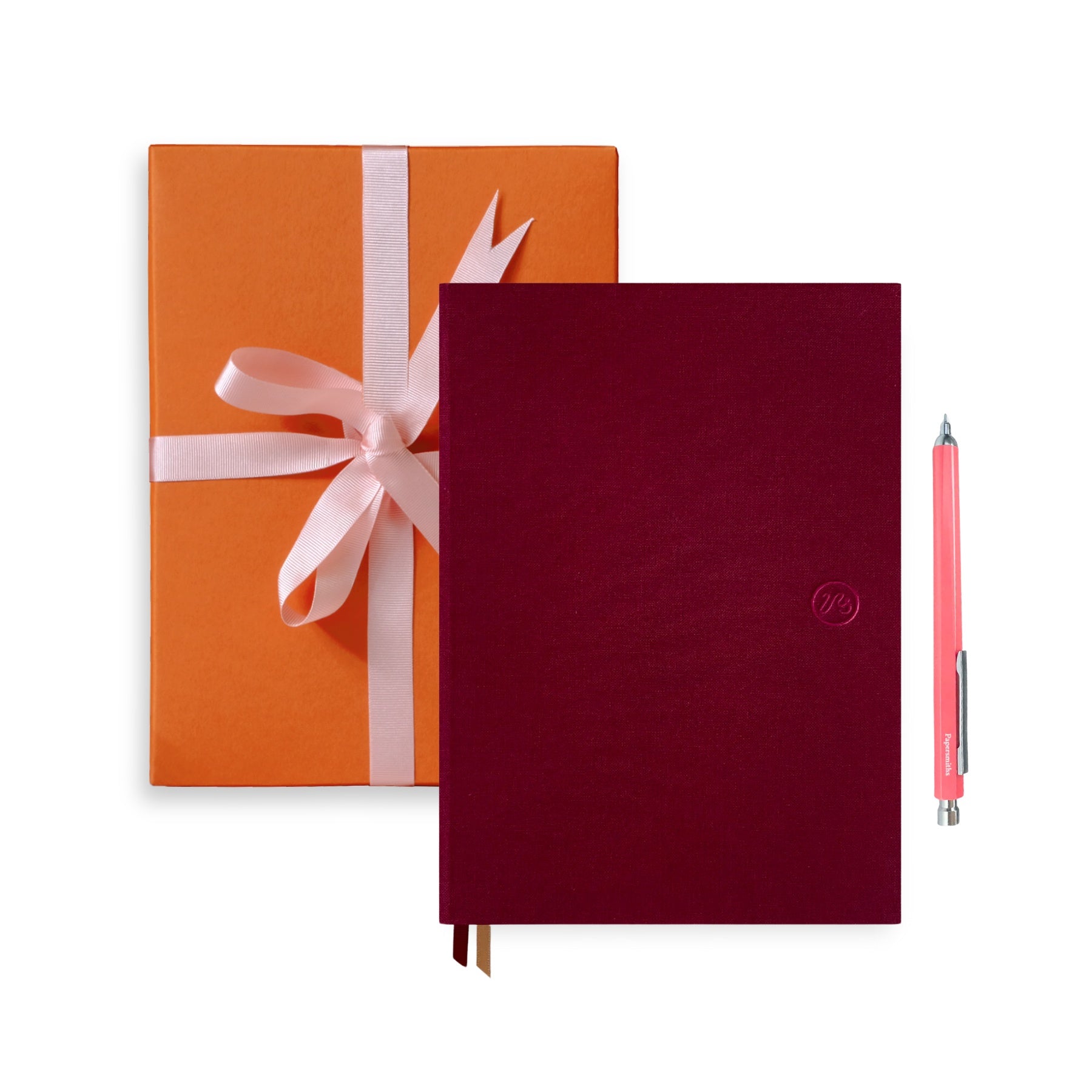 Mulberry Red Notebook & Primo Pen Duo - Gel One Size Papersmiths