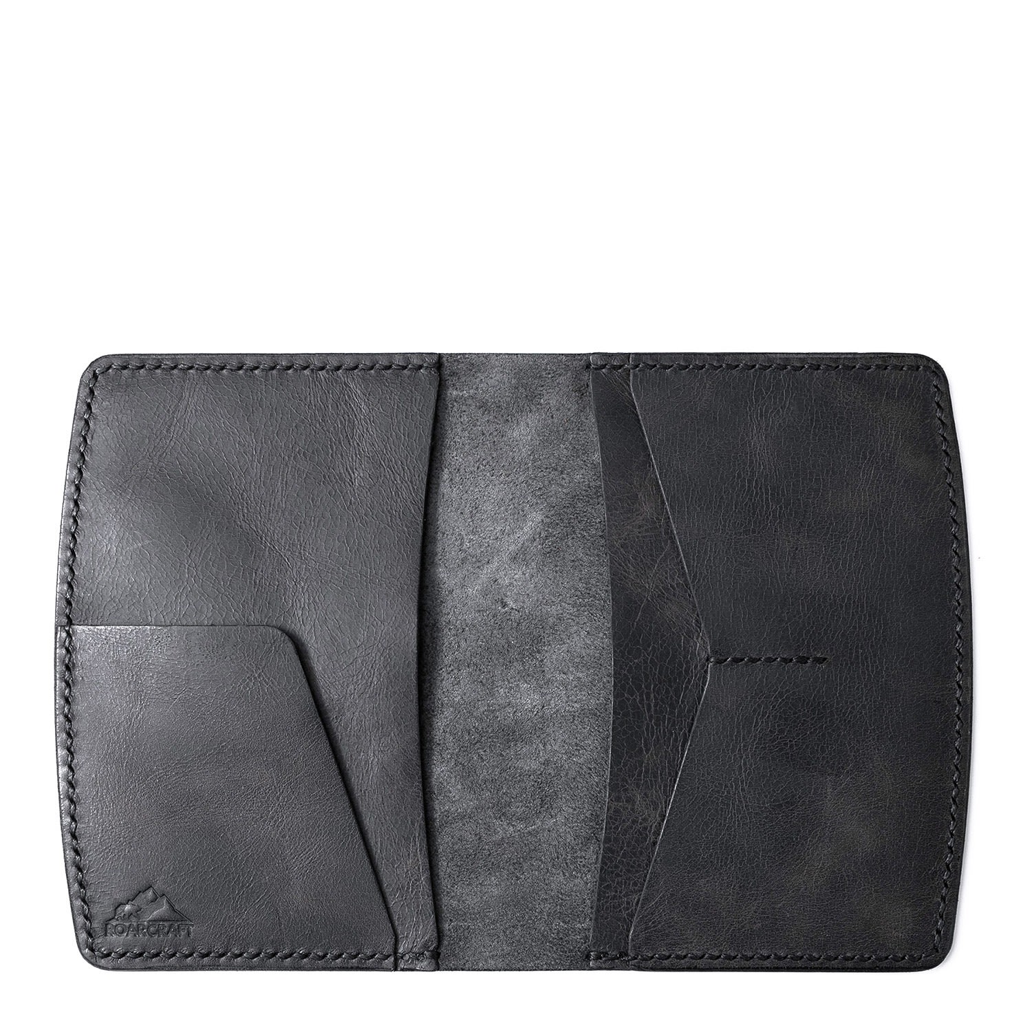 Women’s Grey Leather Passport Wallet - Nemrut - Coal Roarcraft