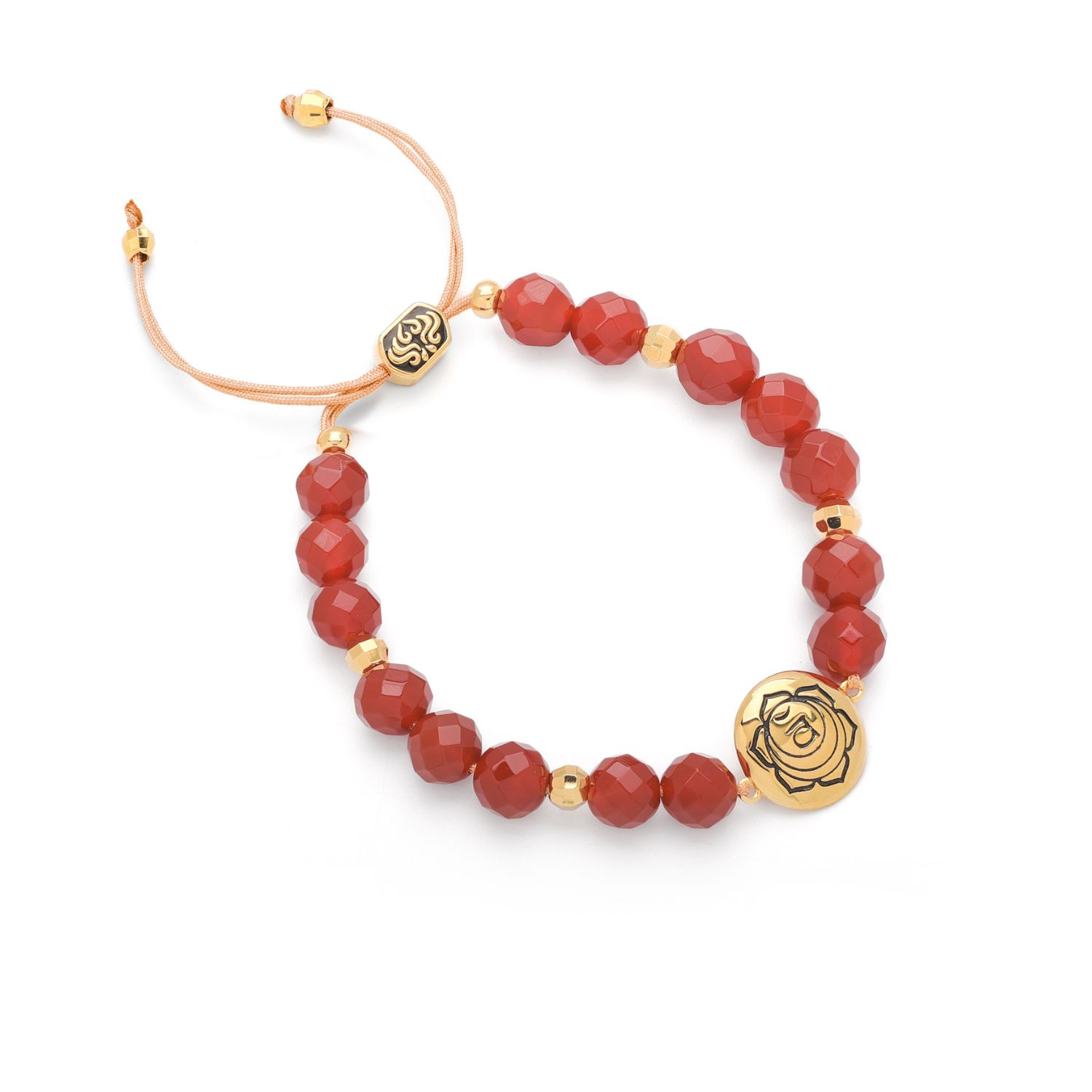 Seven Saints Women's Yellow / Orange / Gold Sacral Chakra Carnelian Abundance & Creativity Bracelet