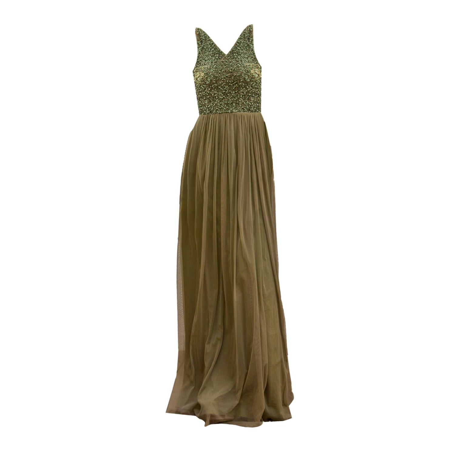 Ceylan Bcn Women's Brown / Green Priya Maxi Dress Khaki In Brown/green