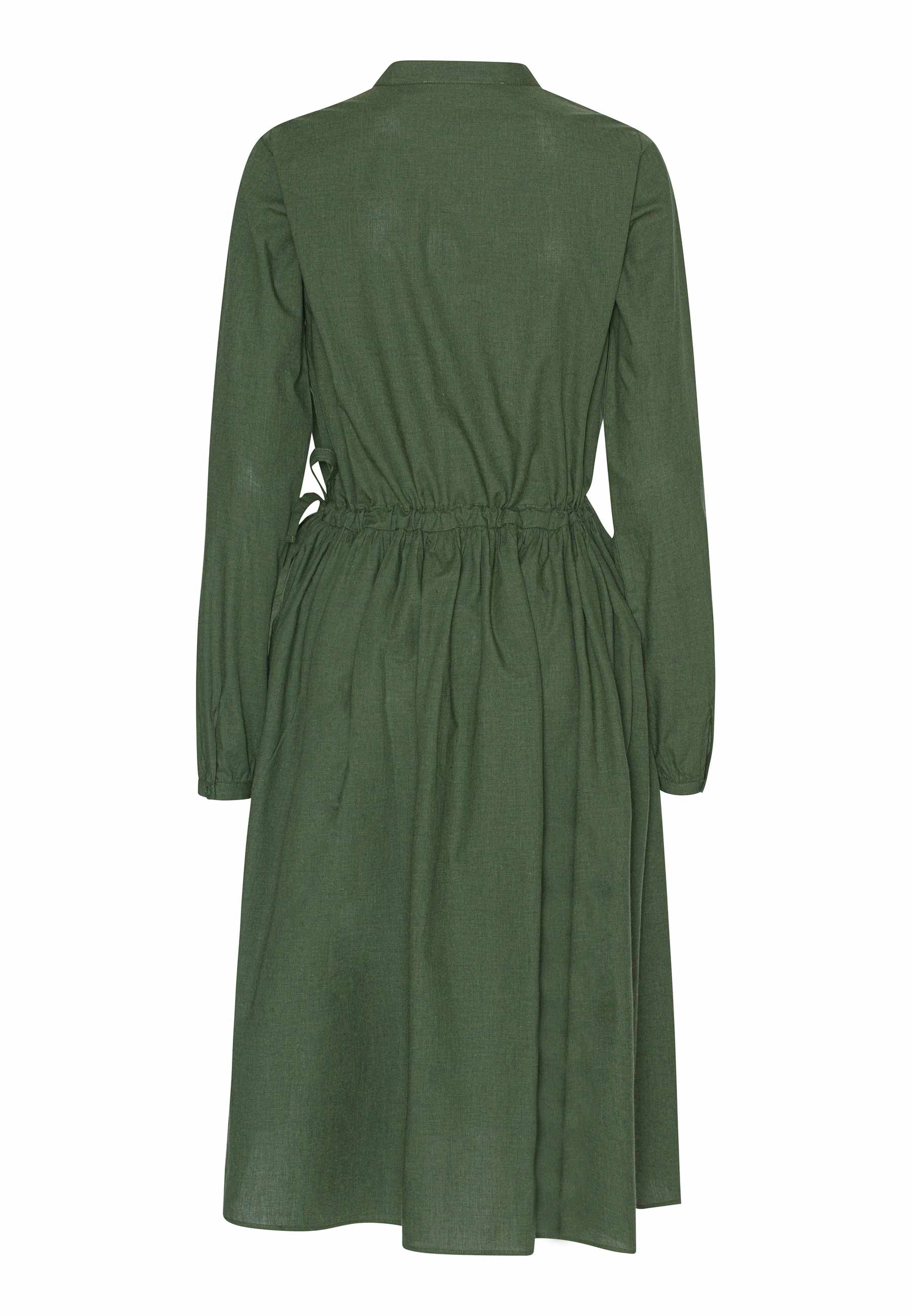 Grobund Women's  Rigmor Dress - Green Melange In Green