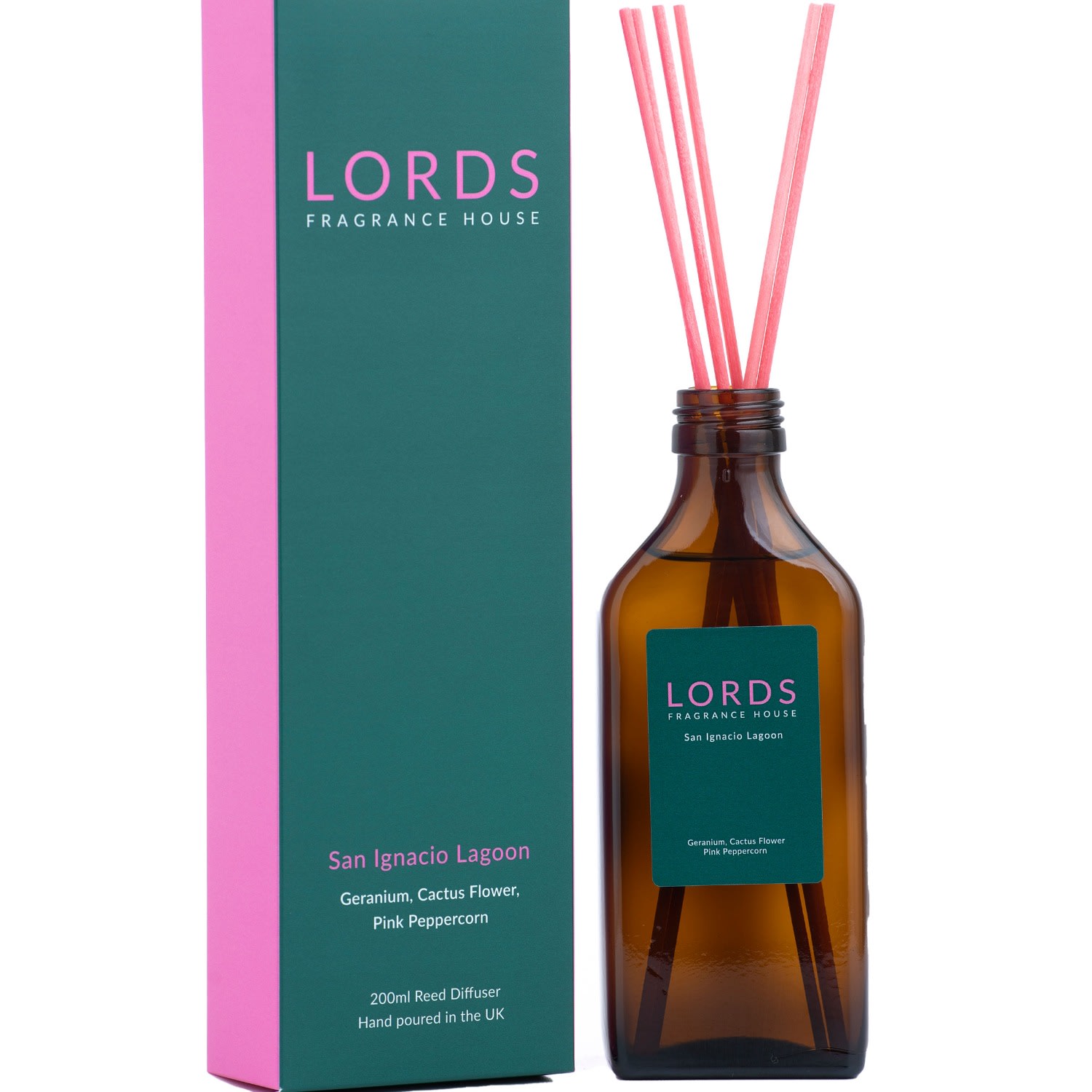 Neutrals / Green / Pink San Ignacio Lagoon Reed Diffuser Lords Fragrance House