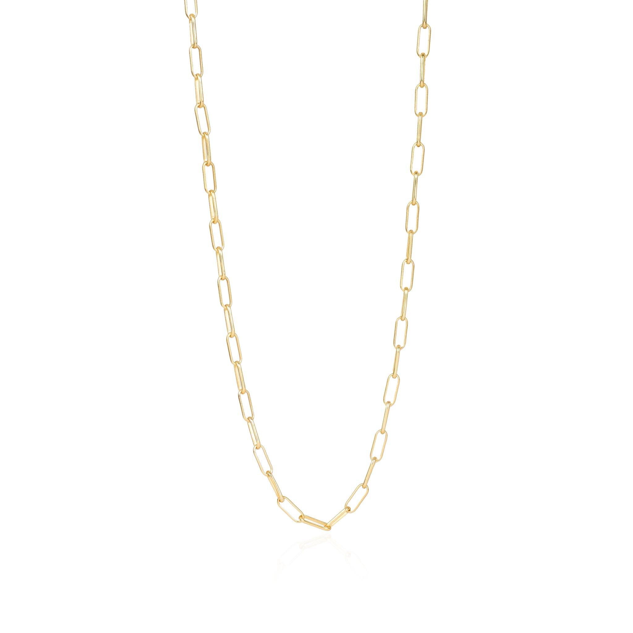 Lila Rasa Women's Paperclip Chain Necklace Medium  Gold In Gold