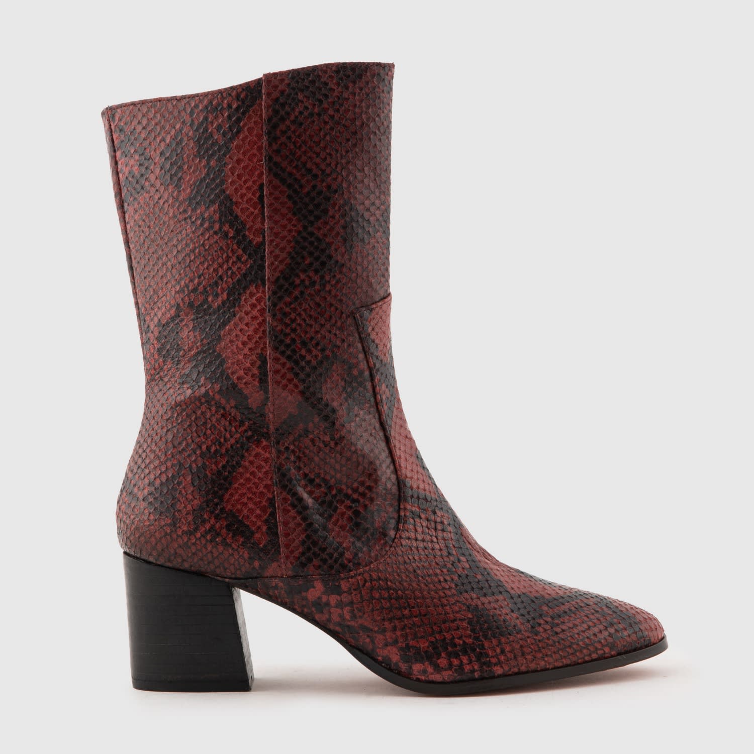 Mariano Shoes Women's Azeitão Boot Red Snake Effect