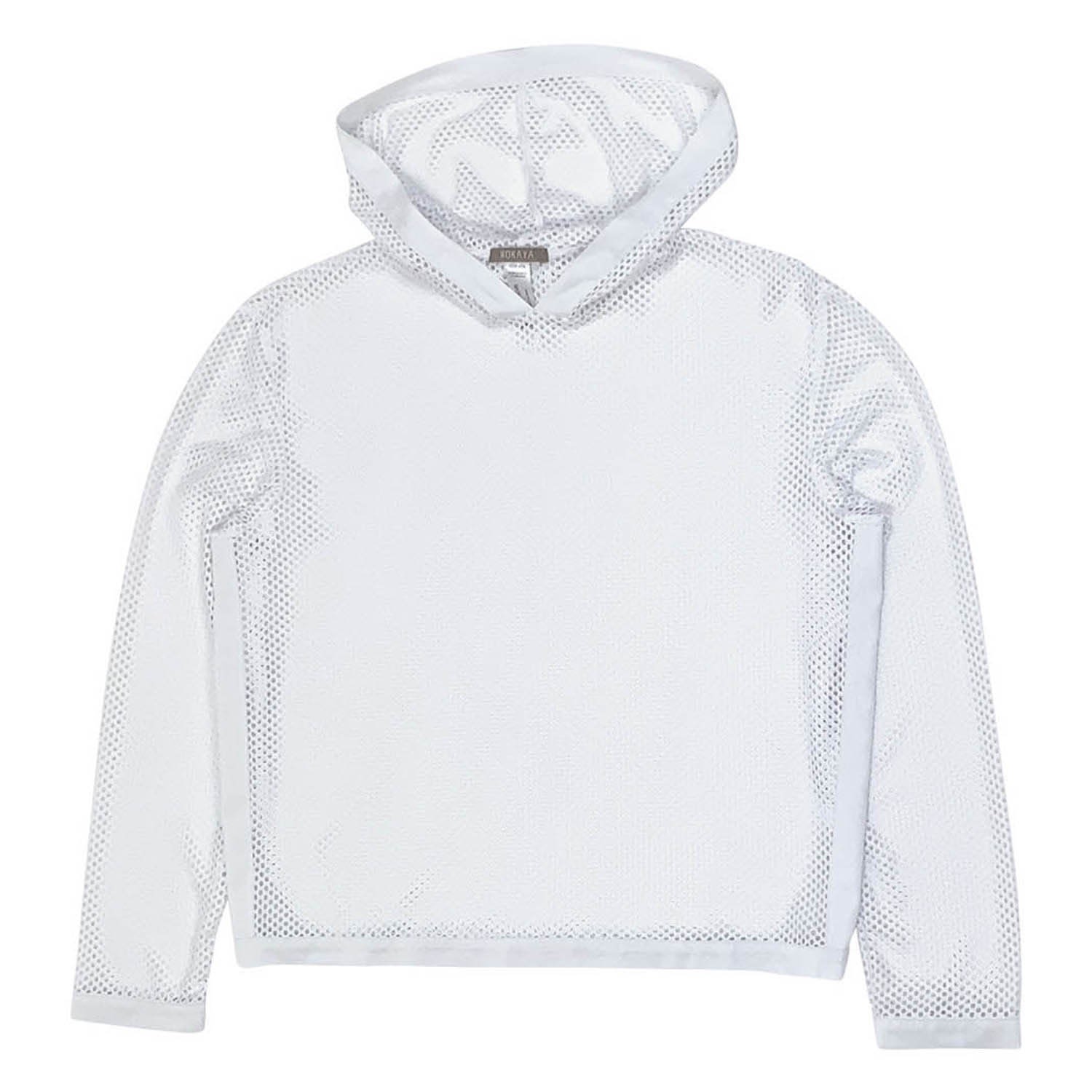 Nokaya Women's Daring Net Hoodie - White In White