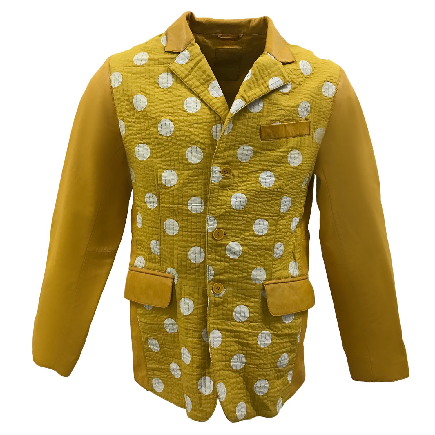 Yellow / Orange Polka Cosmopolitan - Mens - Yellow & Orange Small Zasta Studio