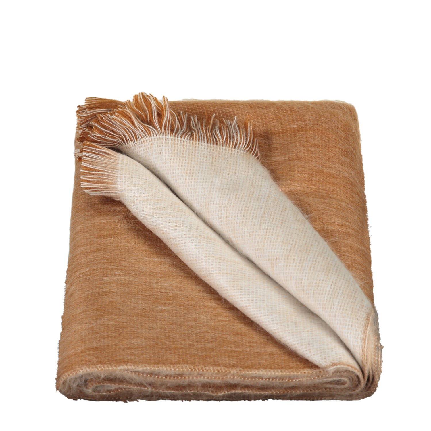 Alpaca Loca Women's Neutrals Double Scarf/shawl Rusty & Natural Alpaca Wool