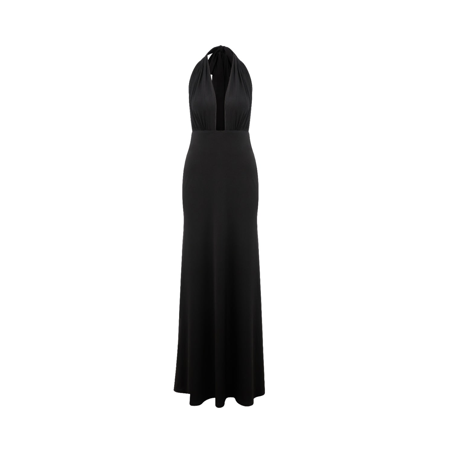 Women’s Black Ines Jarsey Long Dress Small Nazli Ceren