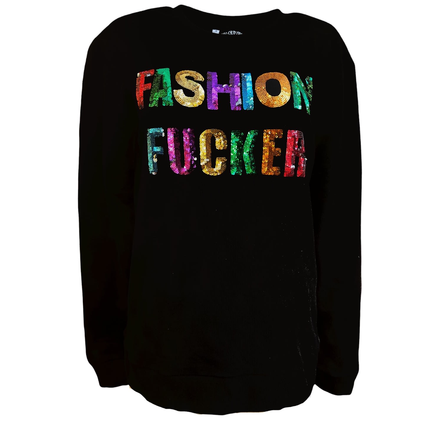 Any Old Iron Women's Black  Fashion Fucker Sweatshirt