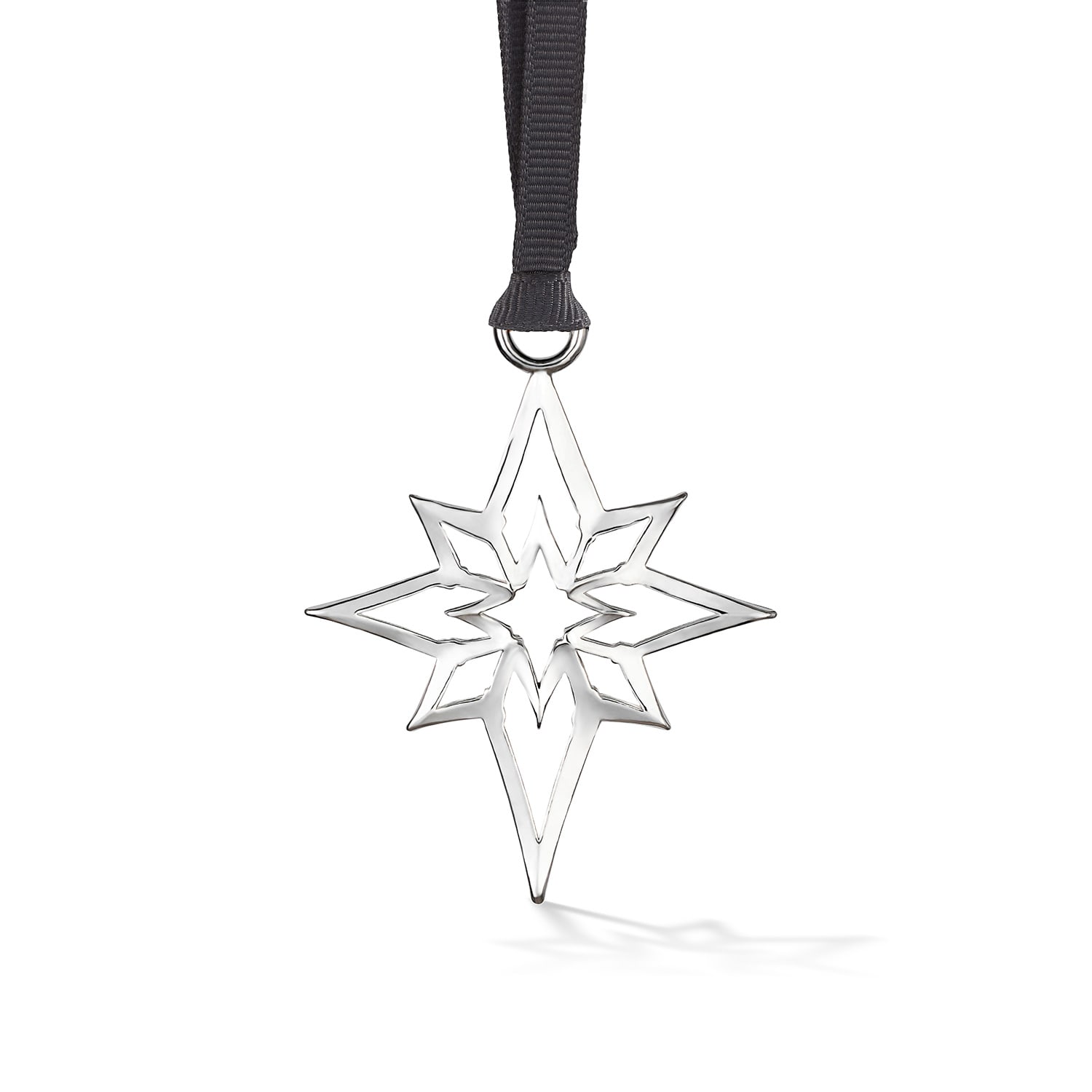 Dower & Hall Guiding Star Christmas Decoration In Silver