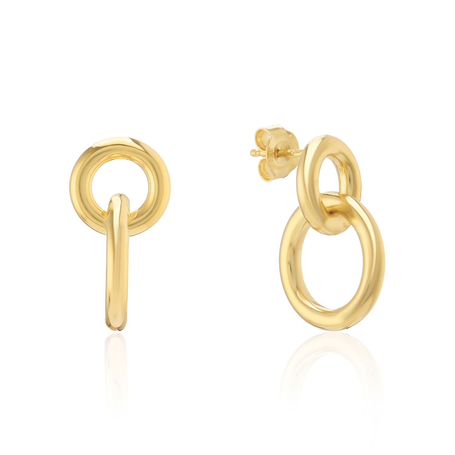 Auree Jewellery Women's Kelso Large Chunky Gold Vermeil Earrings
