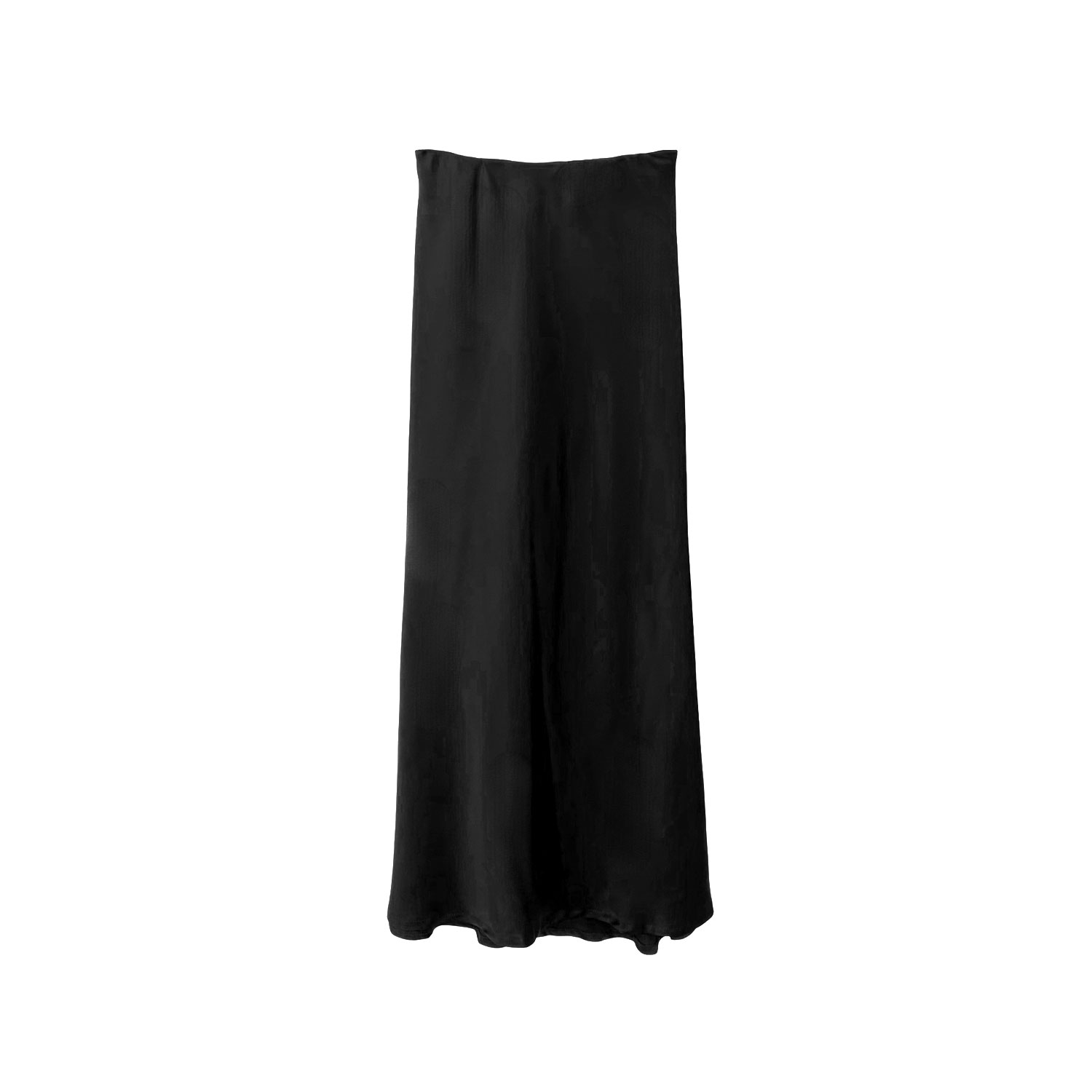 L2r The Label Women's Amal Draped Satin Skirt In Black