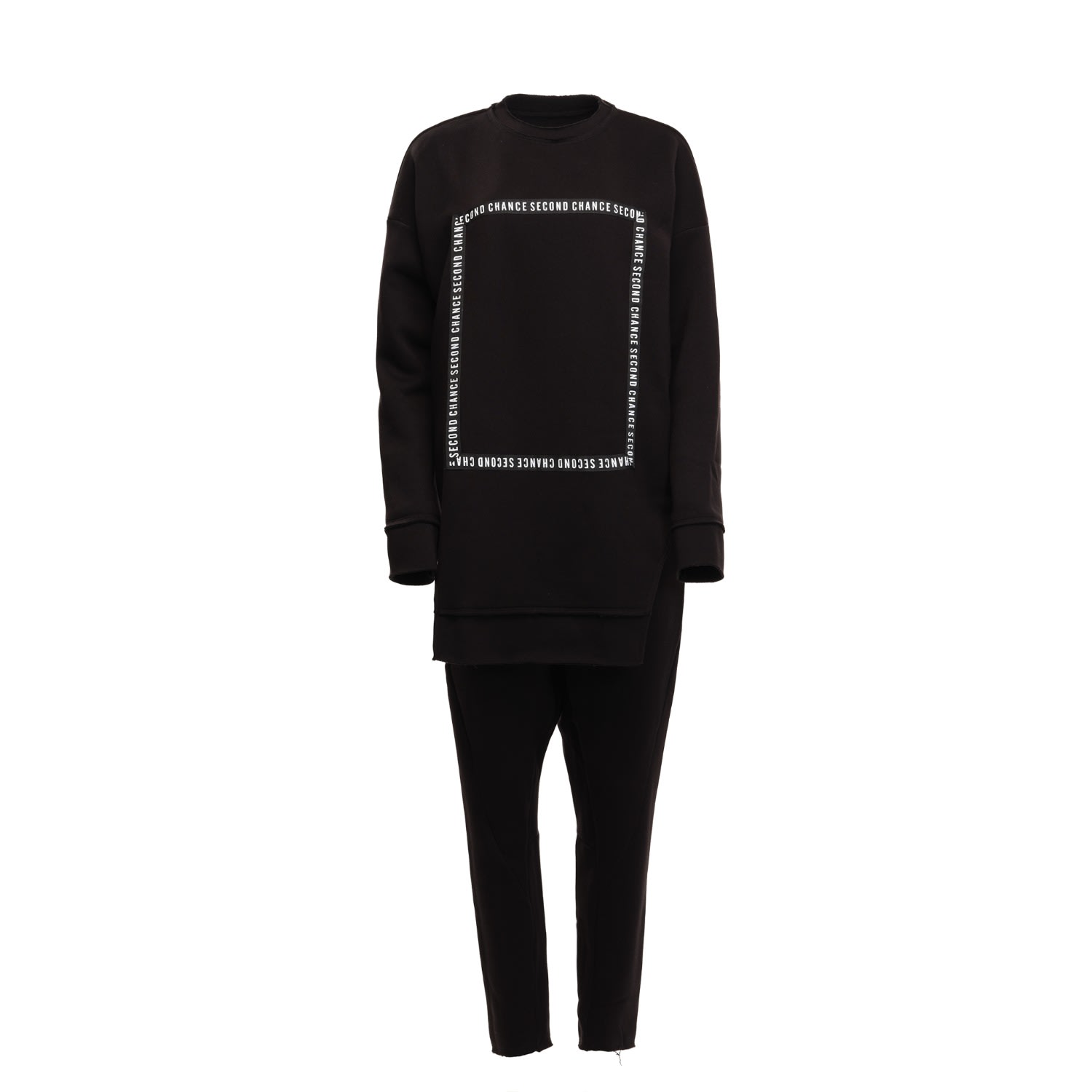Clothes By Locker Room Black Two Piece Tracksuit Set For Women In Black