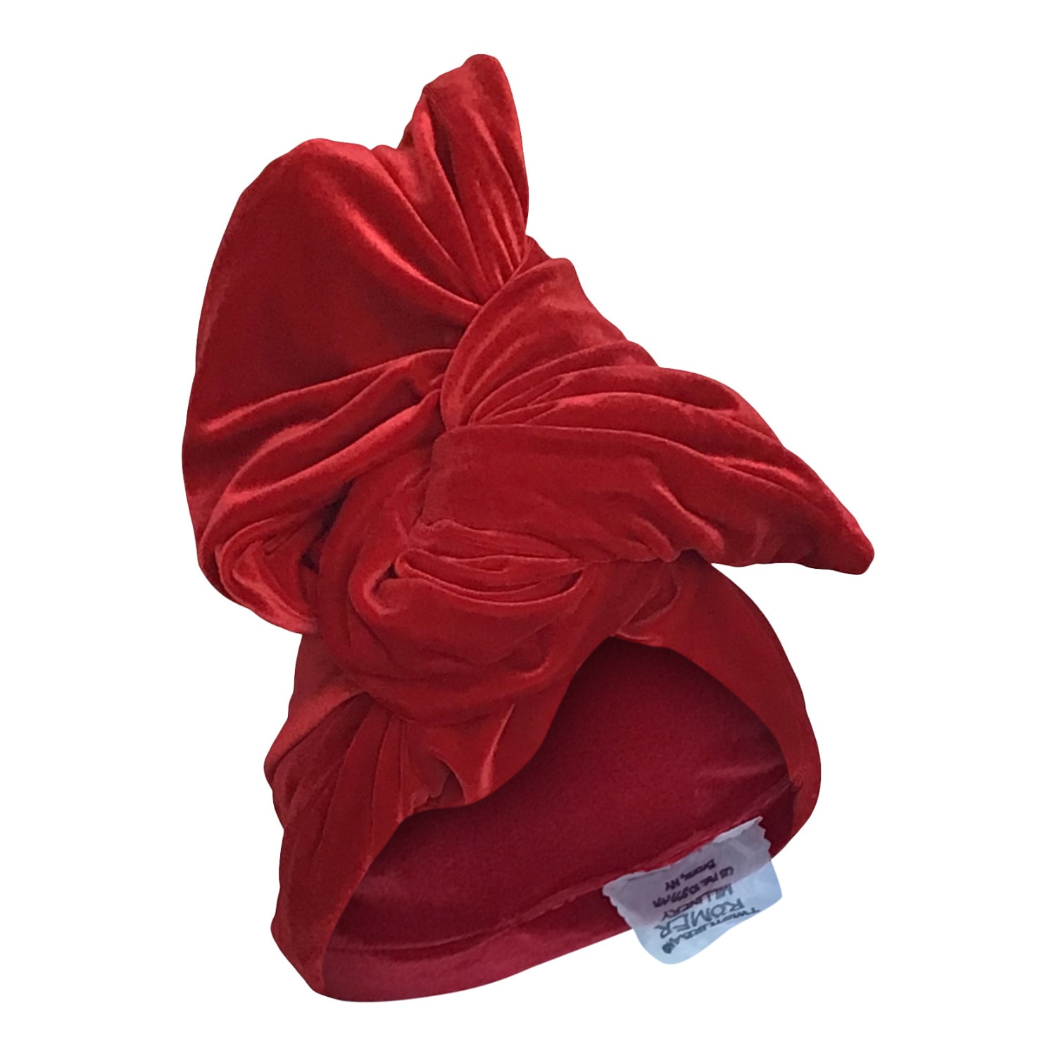 Women’s Twisturban Turban In Red Stretch Velvet Romer Millinery