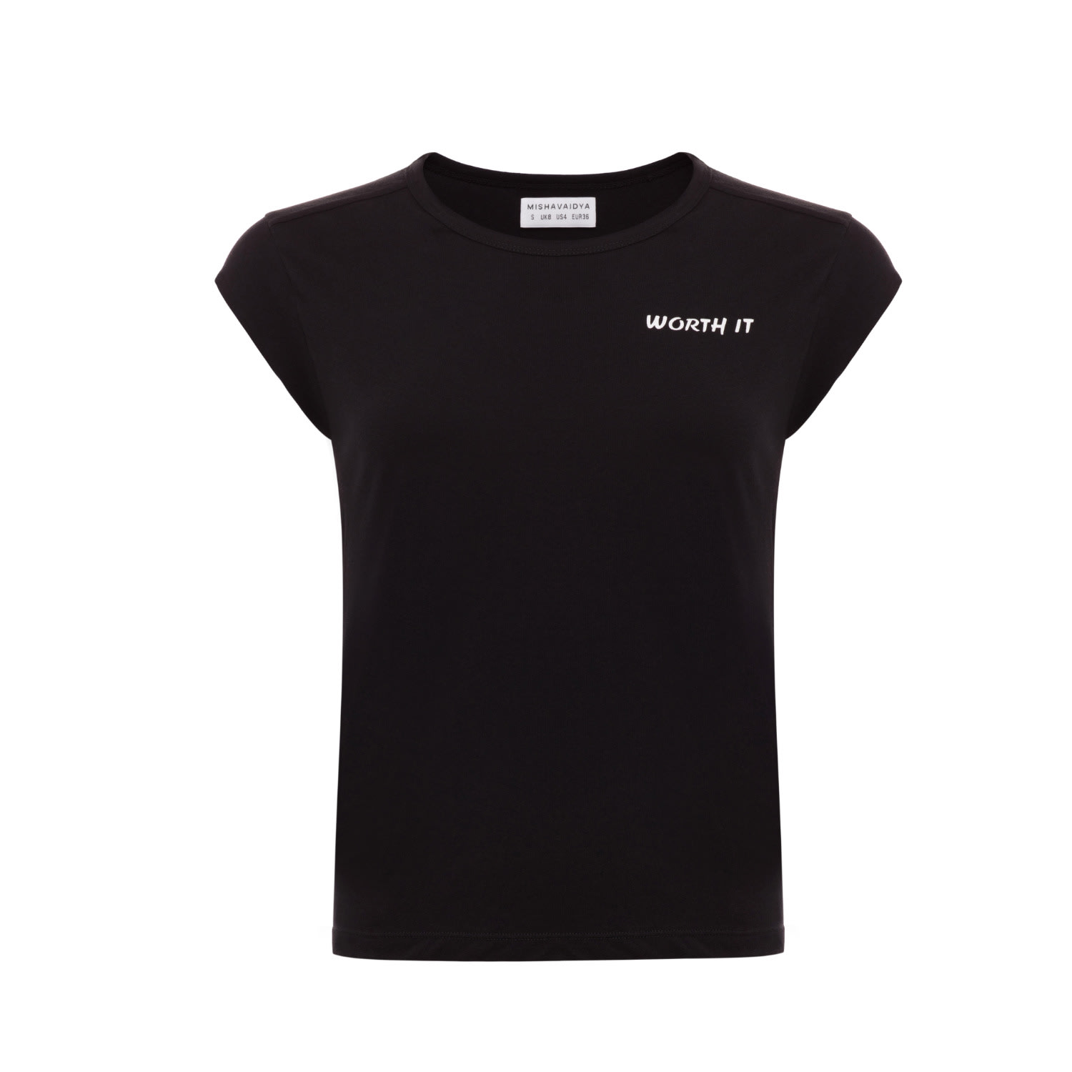 Misha Vaidya Women's Worth It Tee - Black In Black