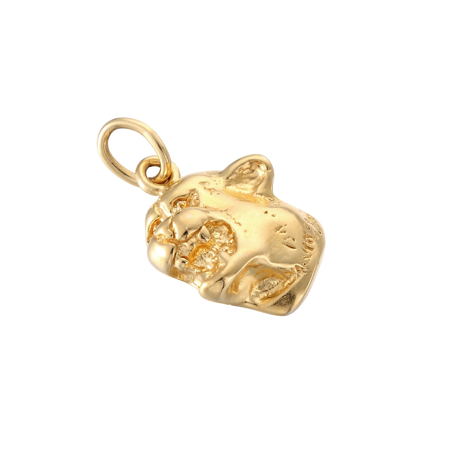 Women’s 22Ct Gold Vermeil Jaguar Head Charm Seol + Gold