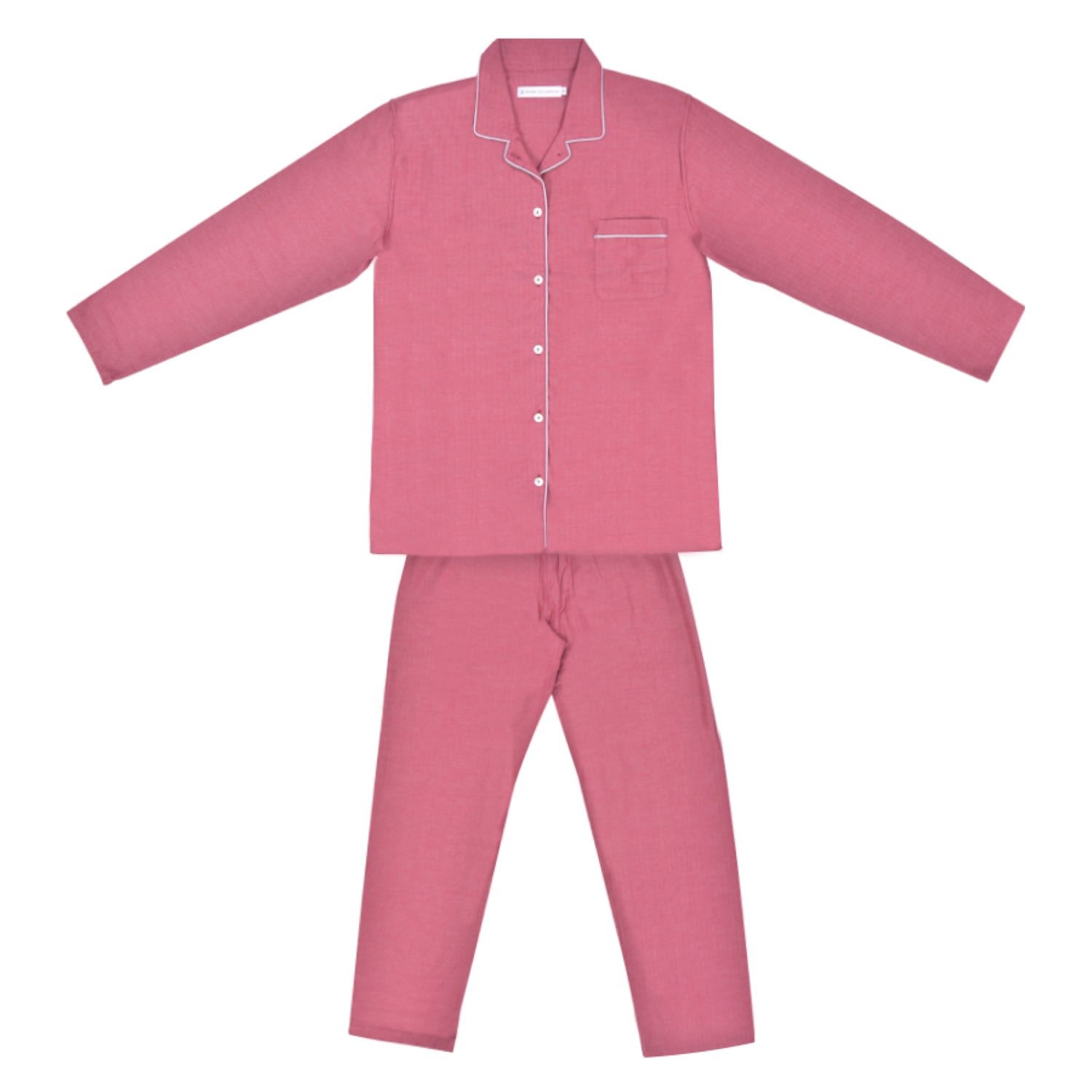 Bown Of London Ladies Pyjamas Brushed Cotton Red - Russo In Red