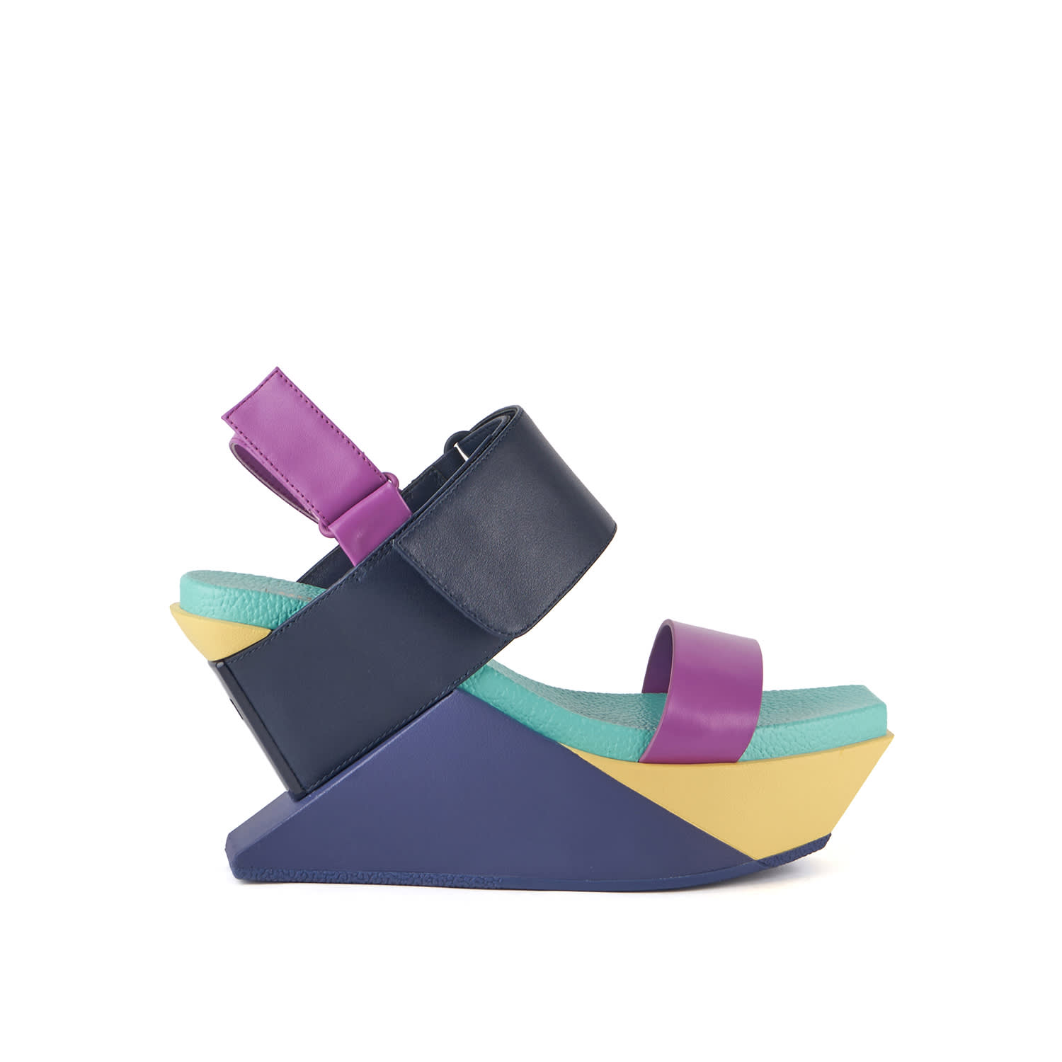 United Nude Delta Wedge Sandal In Multi