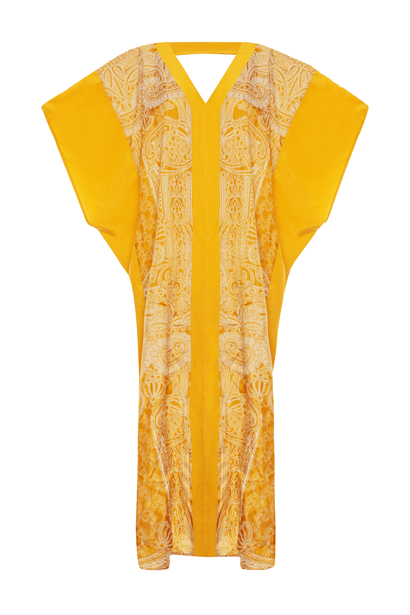 Movom Women's Yellow / Orange Johona Kaftan In Yellow/orange