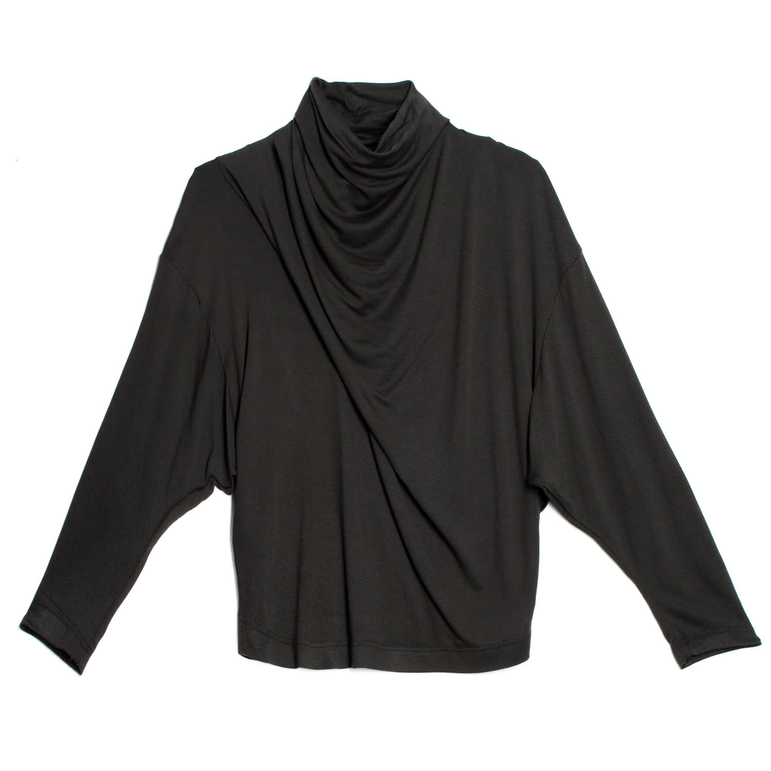 Draped Turtleneck Jersey Top by gaffer&fluf