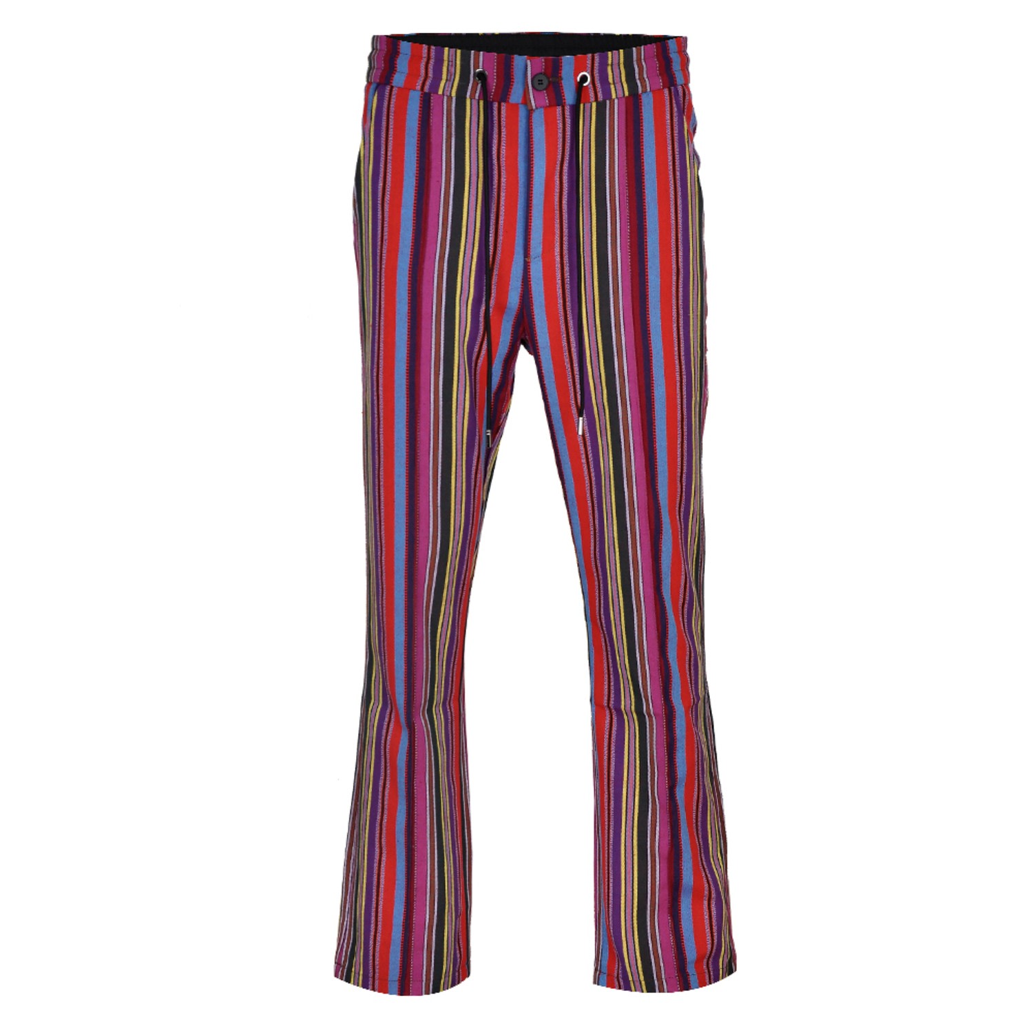 Men’s Pink / Purple Dareski Tribal Print Drawstring Trousers - Purple Multi 40" David Wej