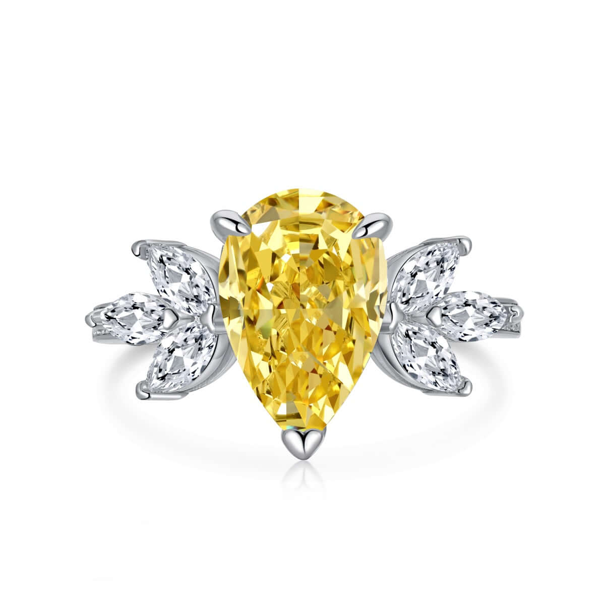 Viviana Halil Women's Yellow / Orange / Silver The November Ring In Sterling Silver