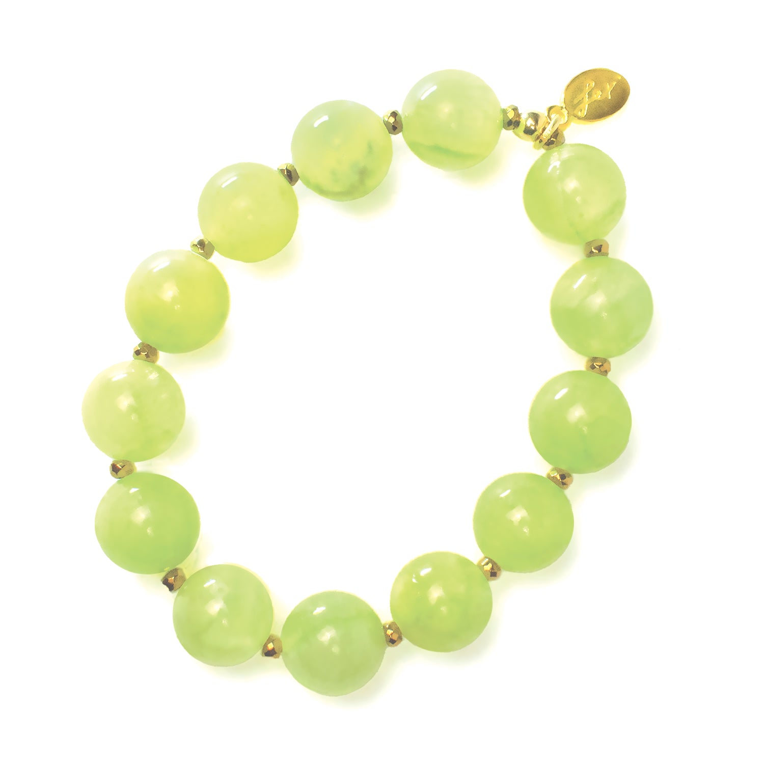 Lexi Jewelry Women's Serene Green Elastic Bracelet In Green