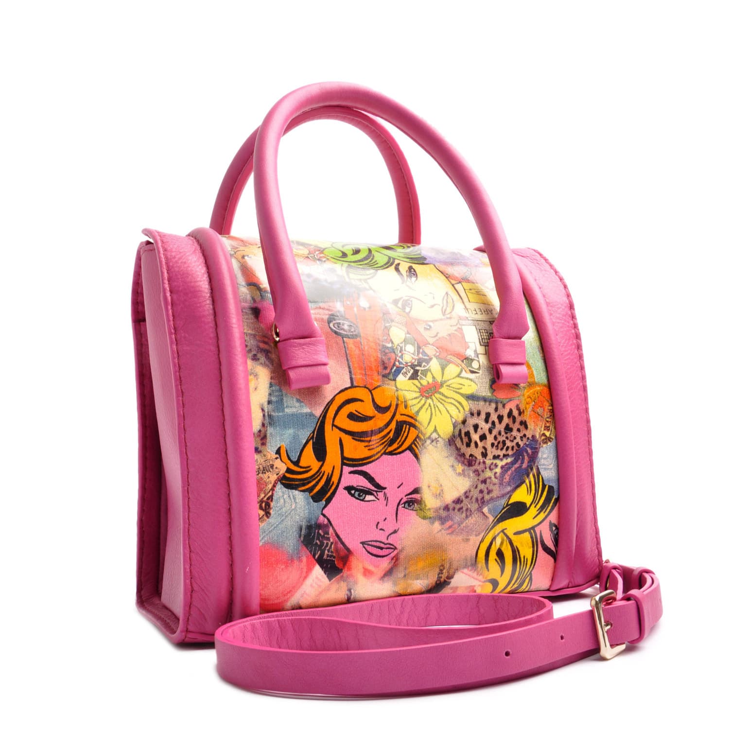 Women's Case Medium Tote in Fuchsia | Ostwald Finest Couture Bags