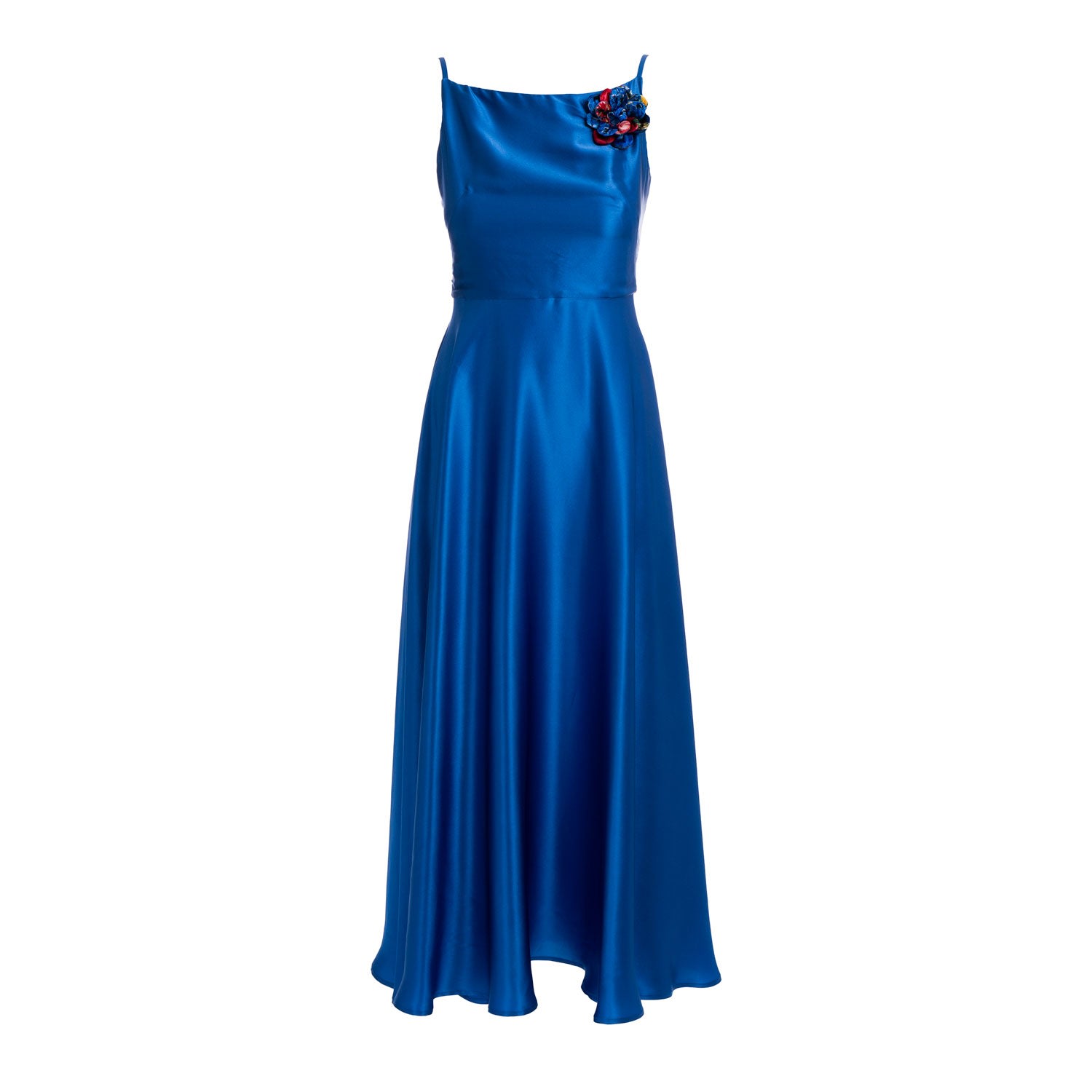 Sofia Tsereteli Women's The Rarefied Silk Gown With Scarf - Blue