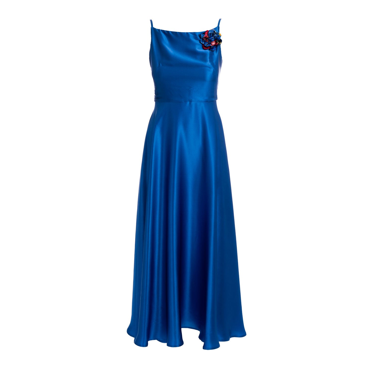 Sofia Tsereteli Women's The Rarefied Silk Gown With Scarf - Blue In Blue