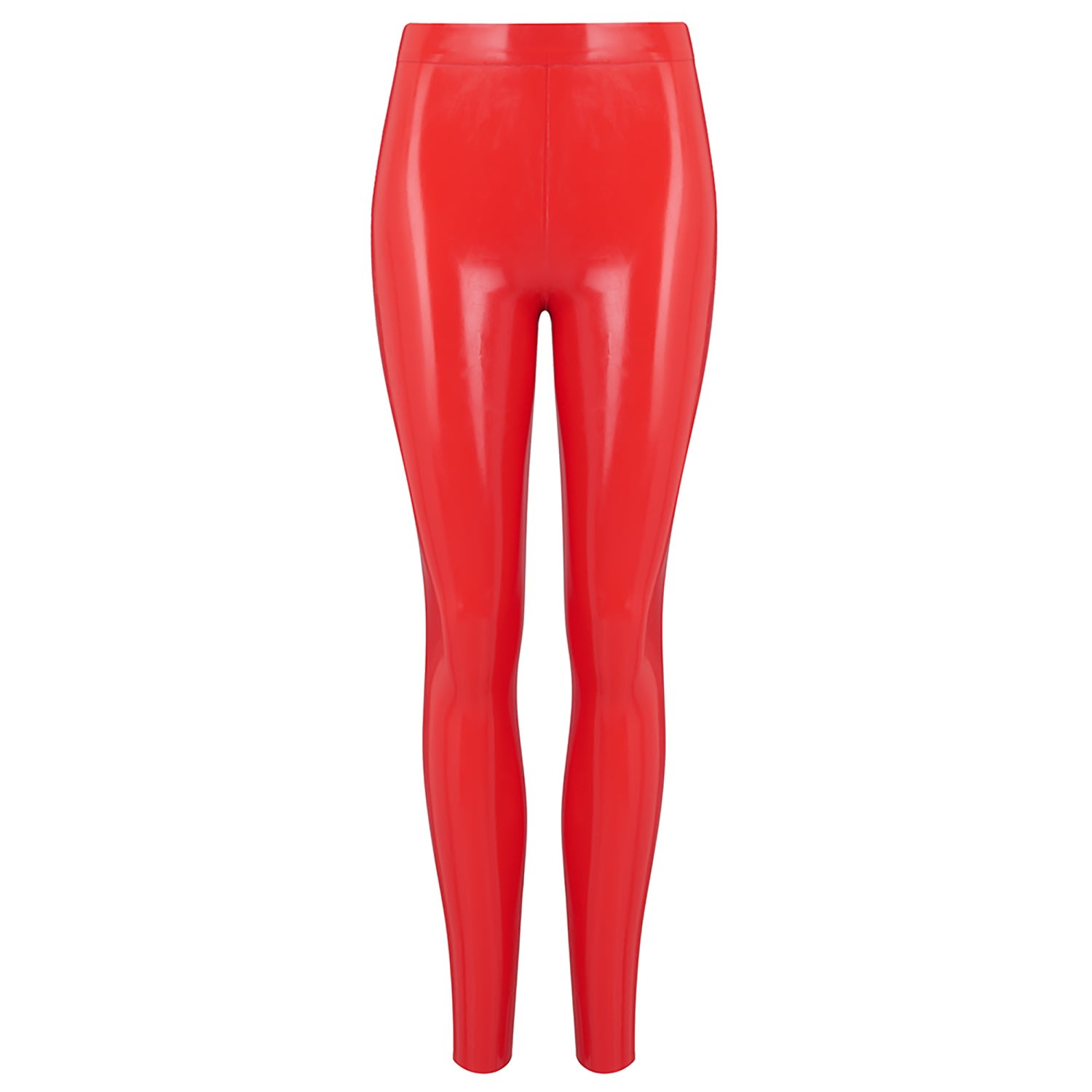 Elissa Poppy Women's Latex Leggings - Red In Red